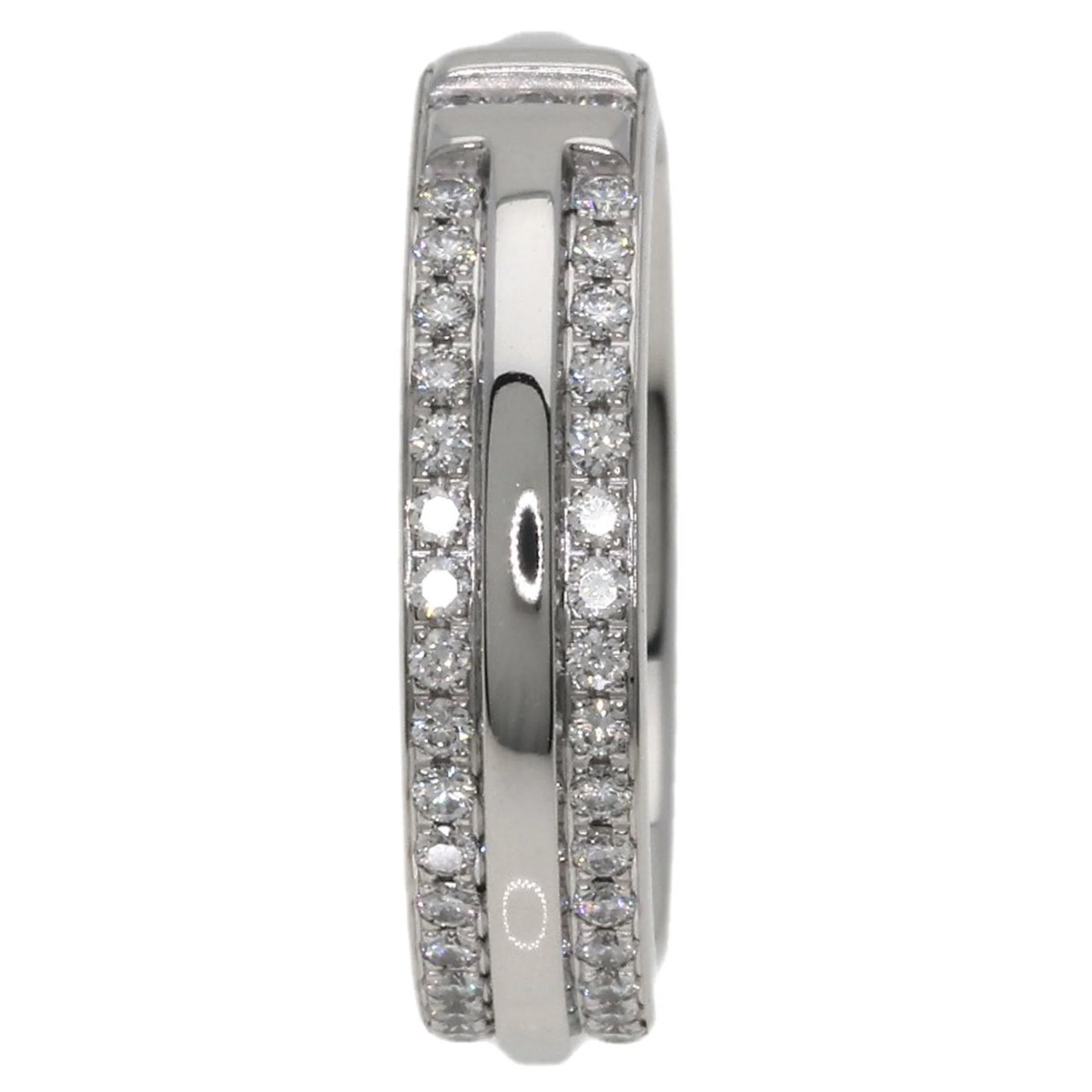 TTWO Narrow Pave Ring 18K White Gold with Diamond - Image 3