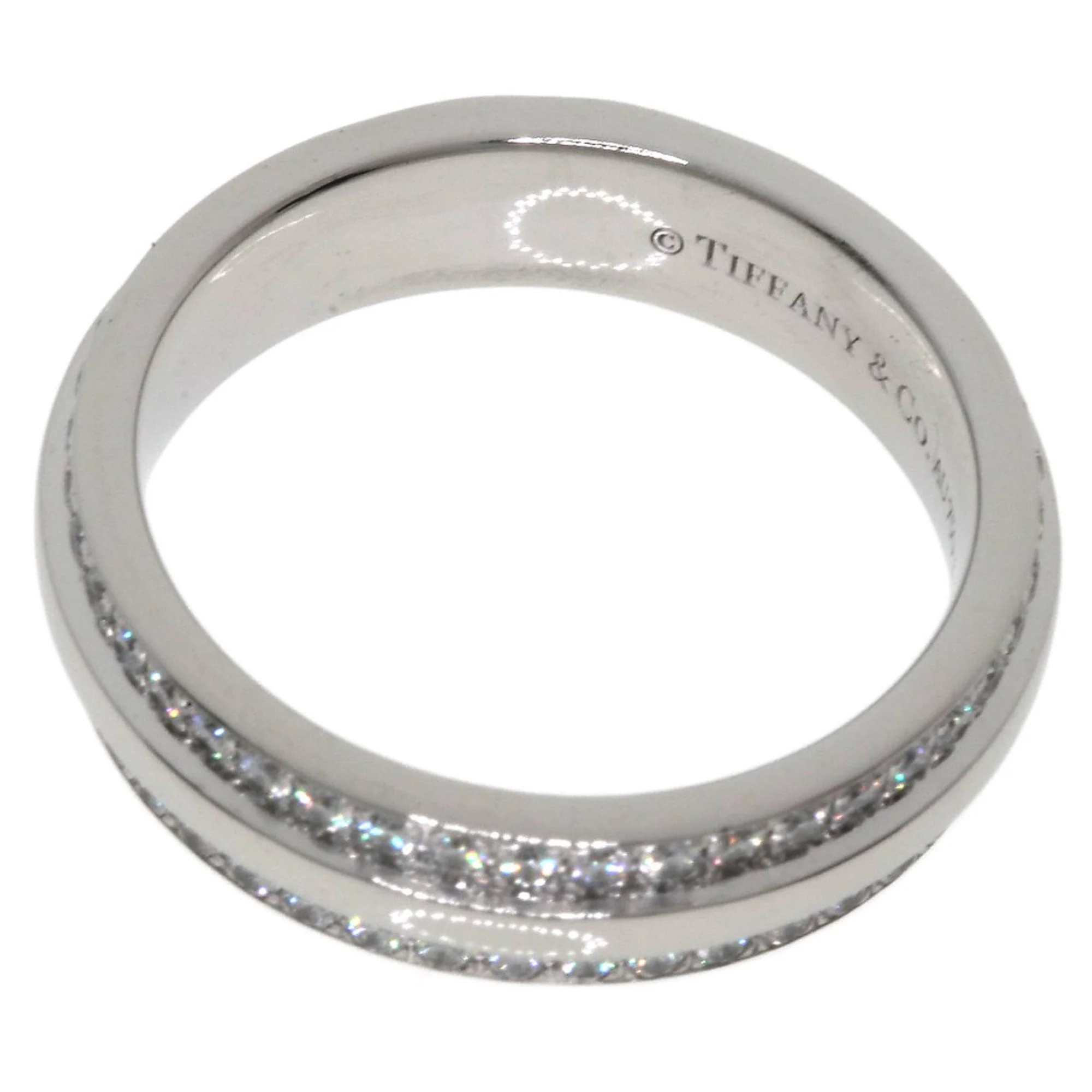 TTWO Narrow Pave Ring 18K White Gold with Diamond - Image 4