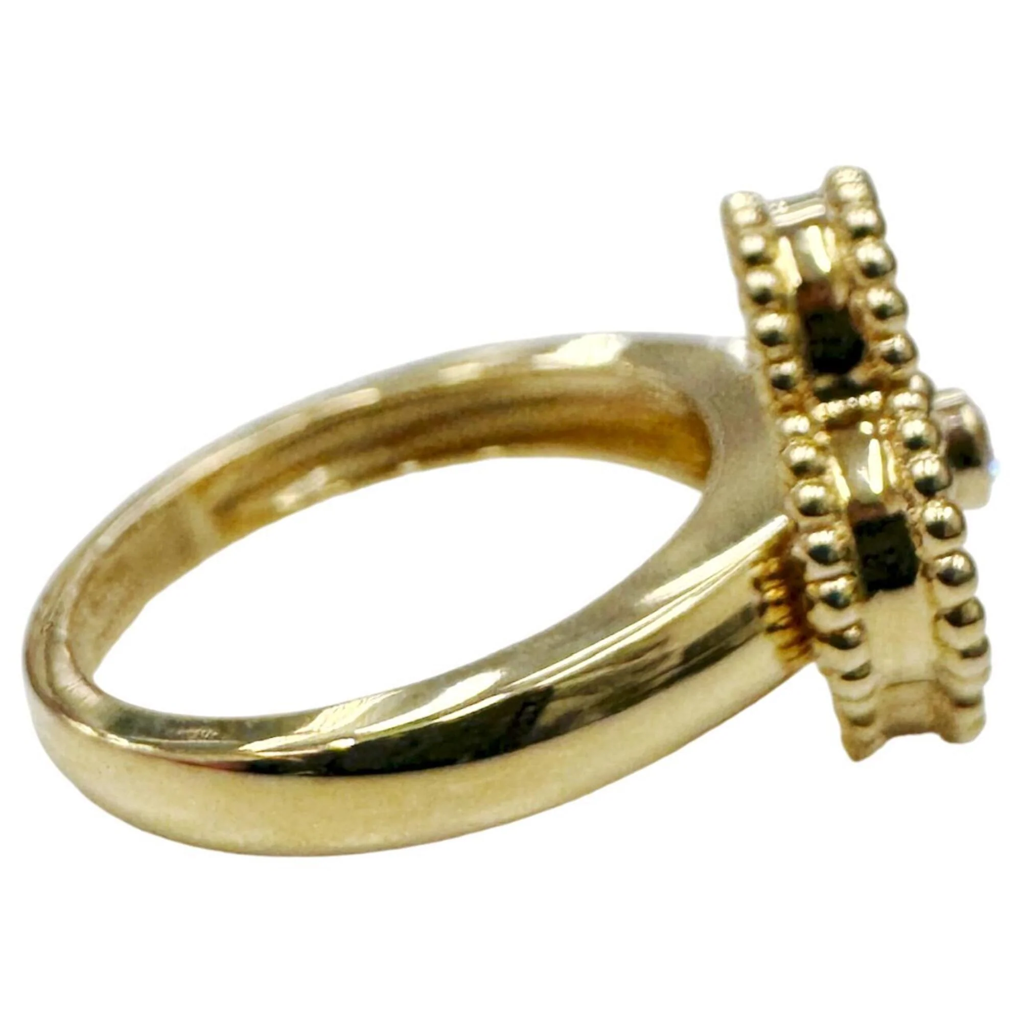 Alhambra Ring 18K Yellow Gold and Malachite - Image 4