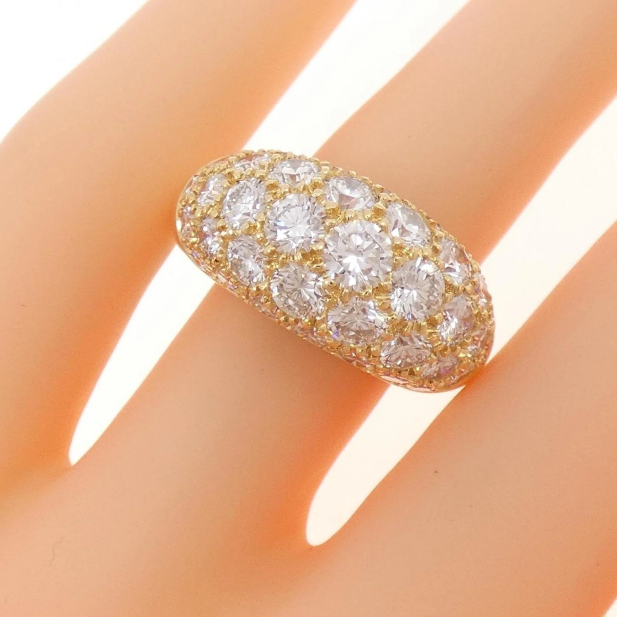 Band Ring 18K Yellow Gold with Diamond - Image 5