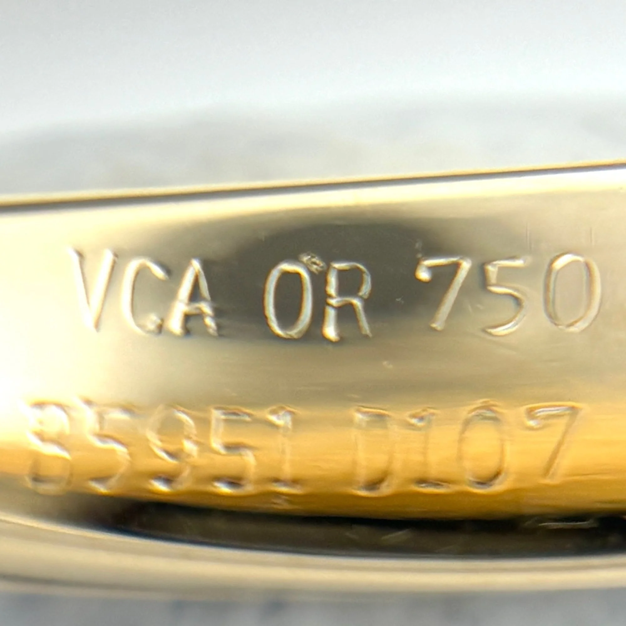 Band Ring 18K Yellow Gold With Diamond - Image 6