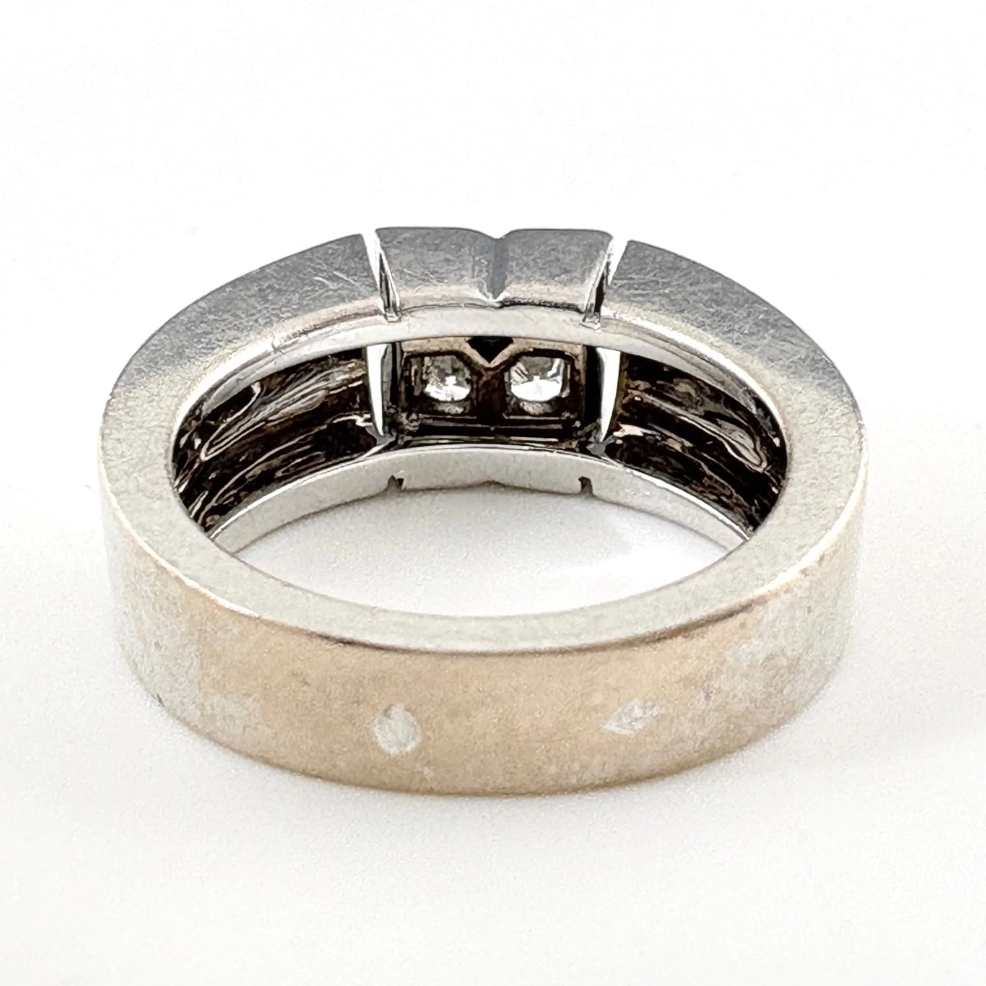 Band Ring Sterling Silver with Diamond - Image 3