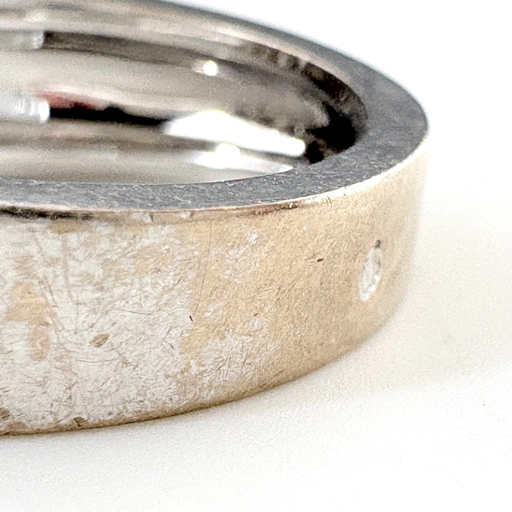 Band Ring Sterling Silver with Diamond - Image 4