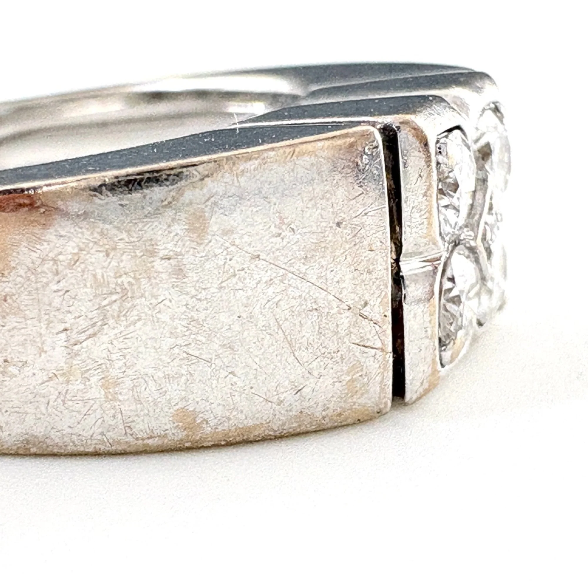 Band Ring Sterling Silver with Diamond - Image 5