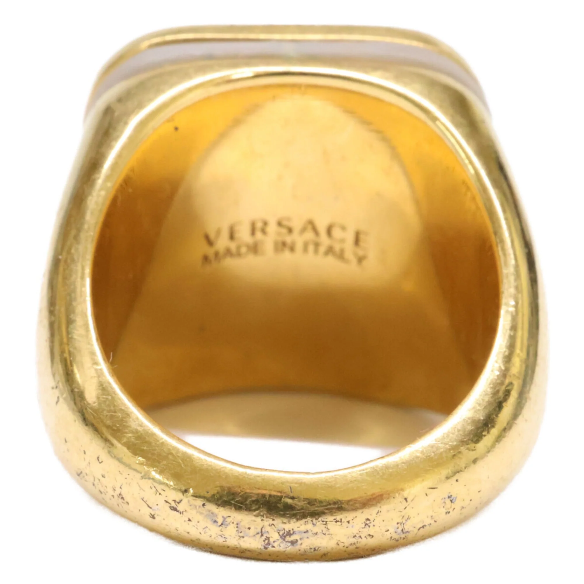 GV Ring Metal Gold with Mother Of Pearl - Image 3