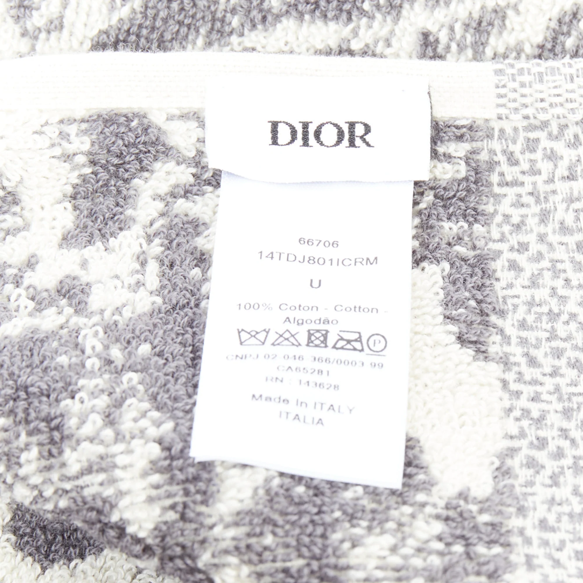 Christian Dior Toile de Jouy reverse cotton big beach towel - Image 8