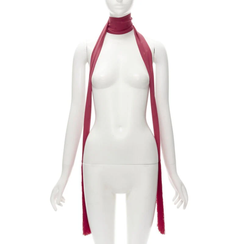 Fendi silk FF monogram jacquard extra long scarf - Image 7
