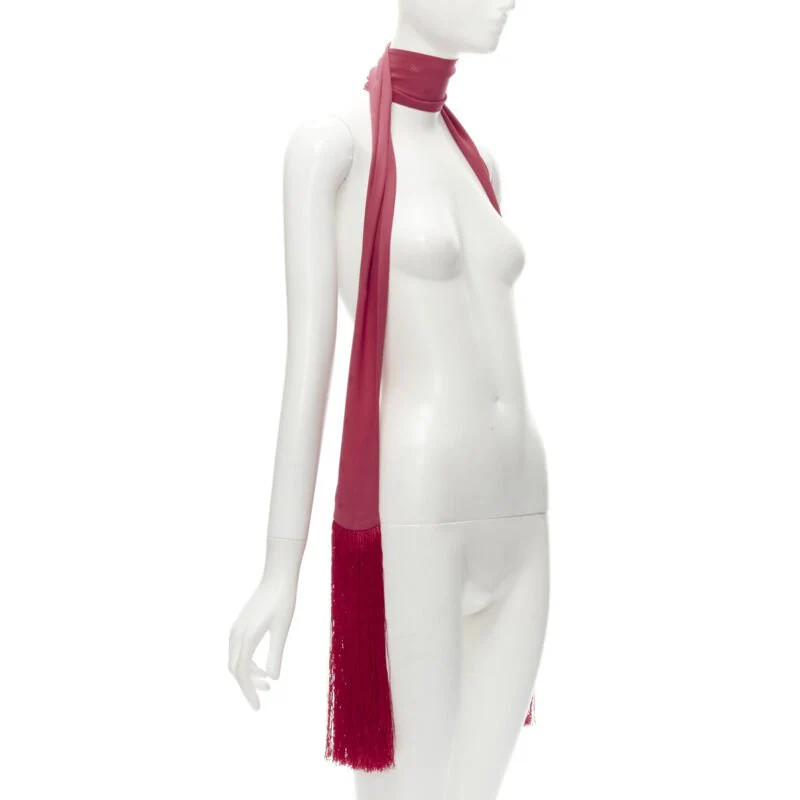 Fendi silk FF monogram jacquard extra long scarf - Image 9