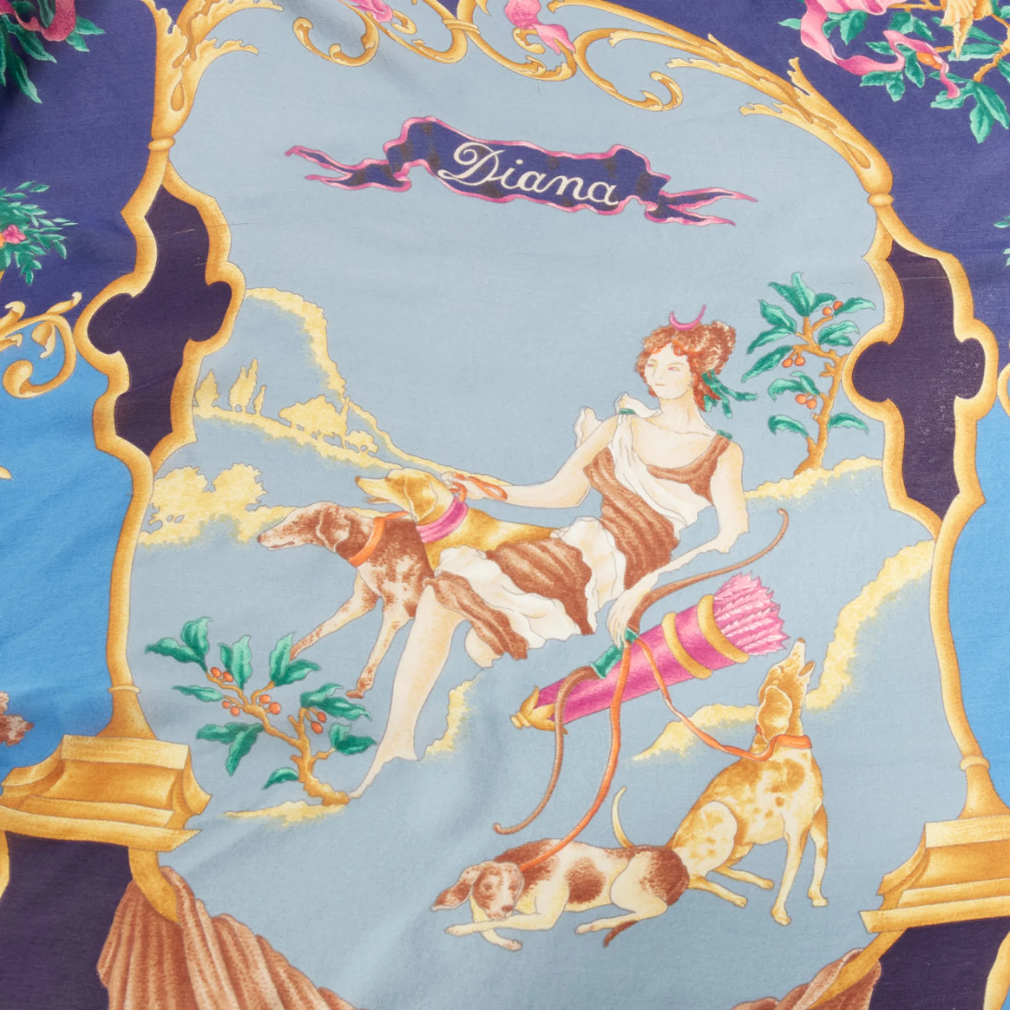 Gucci Tom Ford Diana Legend Barocco motif silk square scarf - Image 2