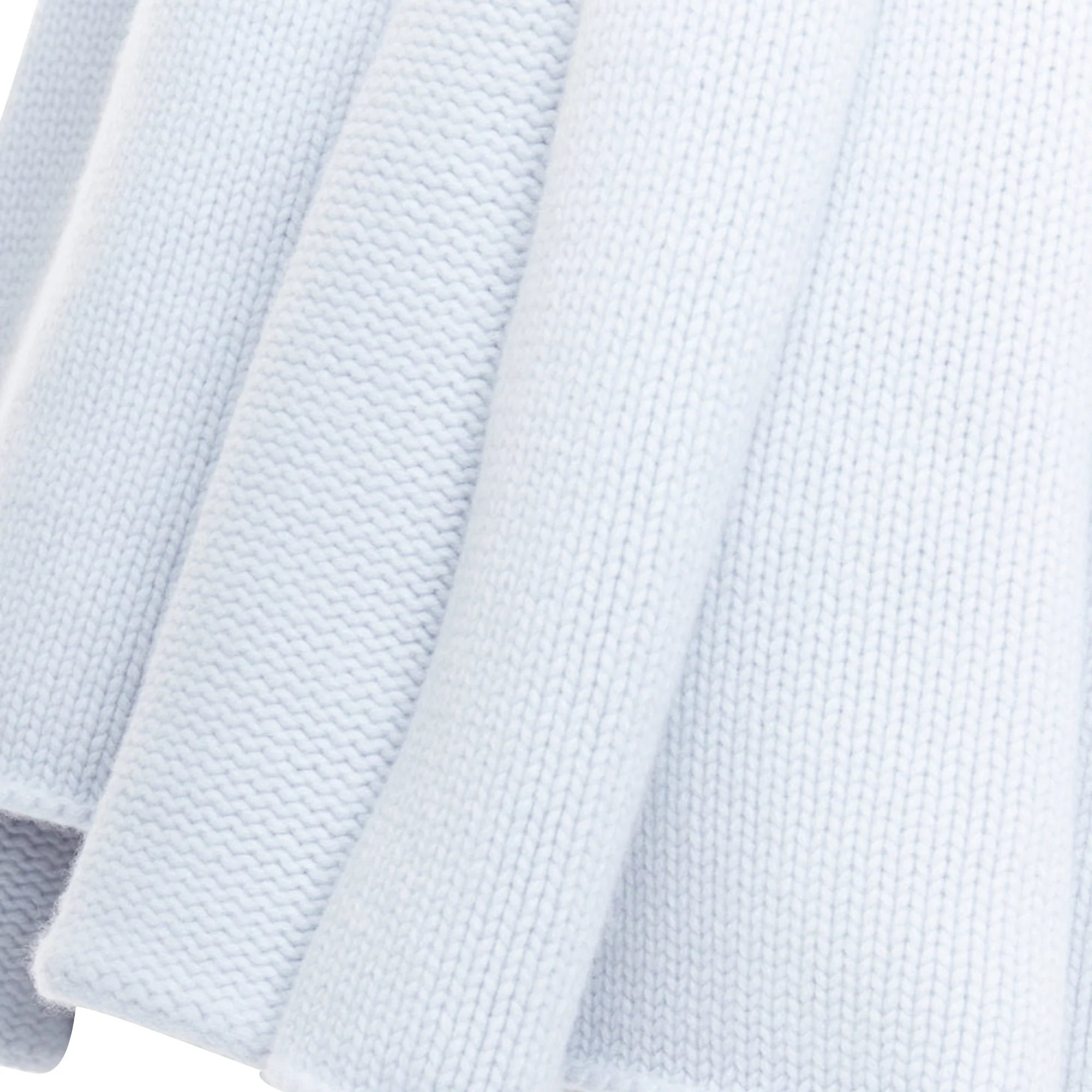 Hermes Baby Adada cashmere Bleu Glacier knitted scarf - Image 2