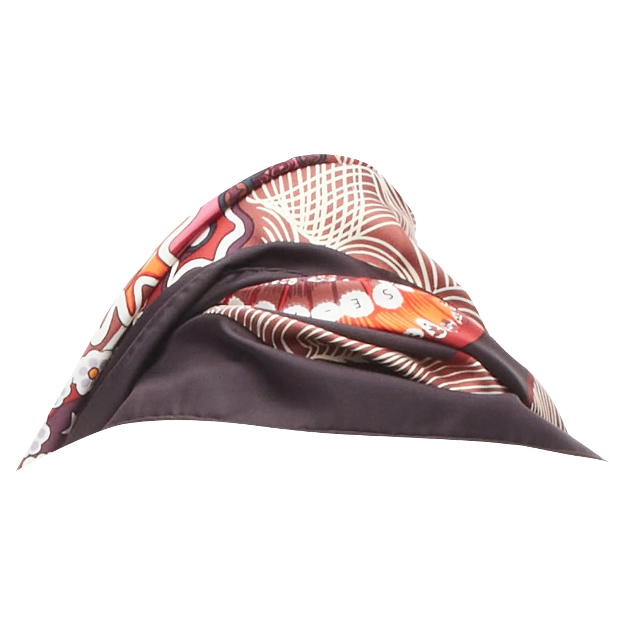 Hermes silk Sulfures Press Papier floral print scarf - Image 5