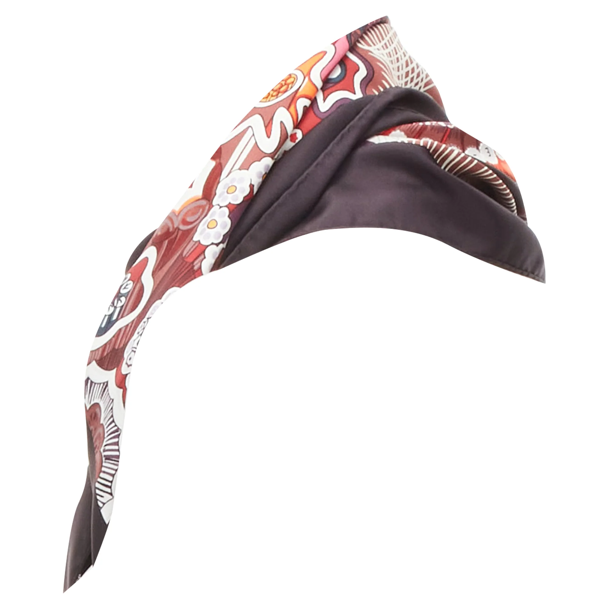 Hermes silk Sulfures Press Papier floral print scarf - Image 6