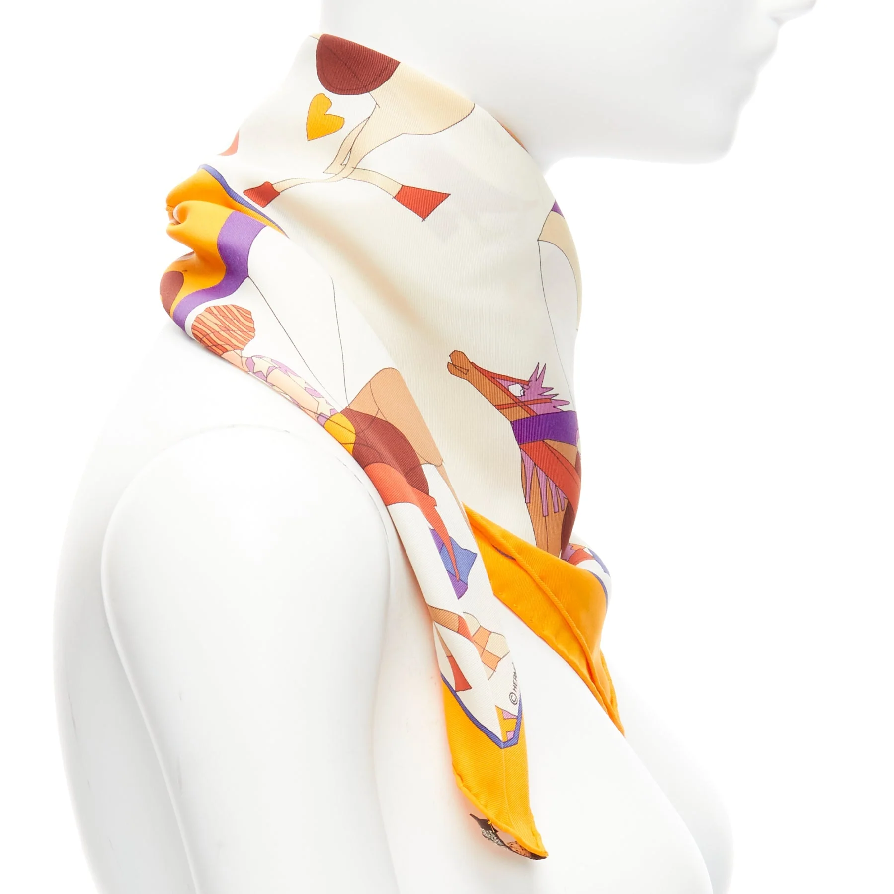 Hermes silk Un Amour De Cheval print scarf - Image 10
