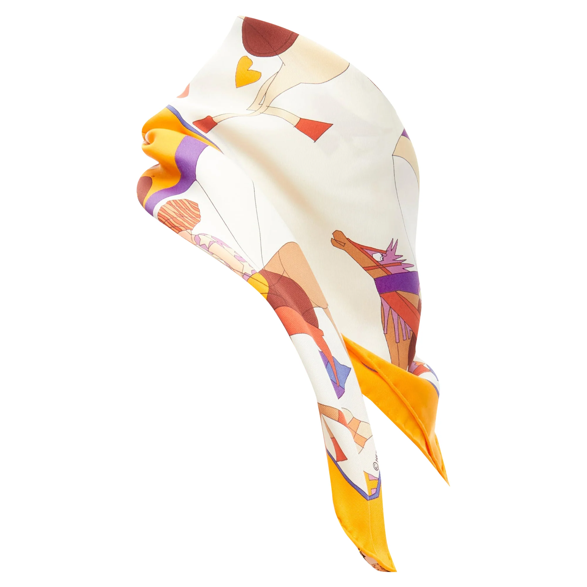 Hermes silk Un Amour De Cheval print scarf - Image 4