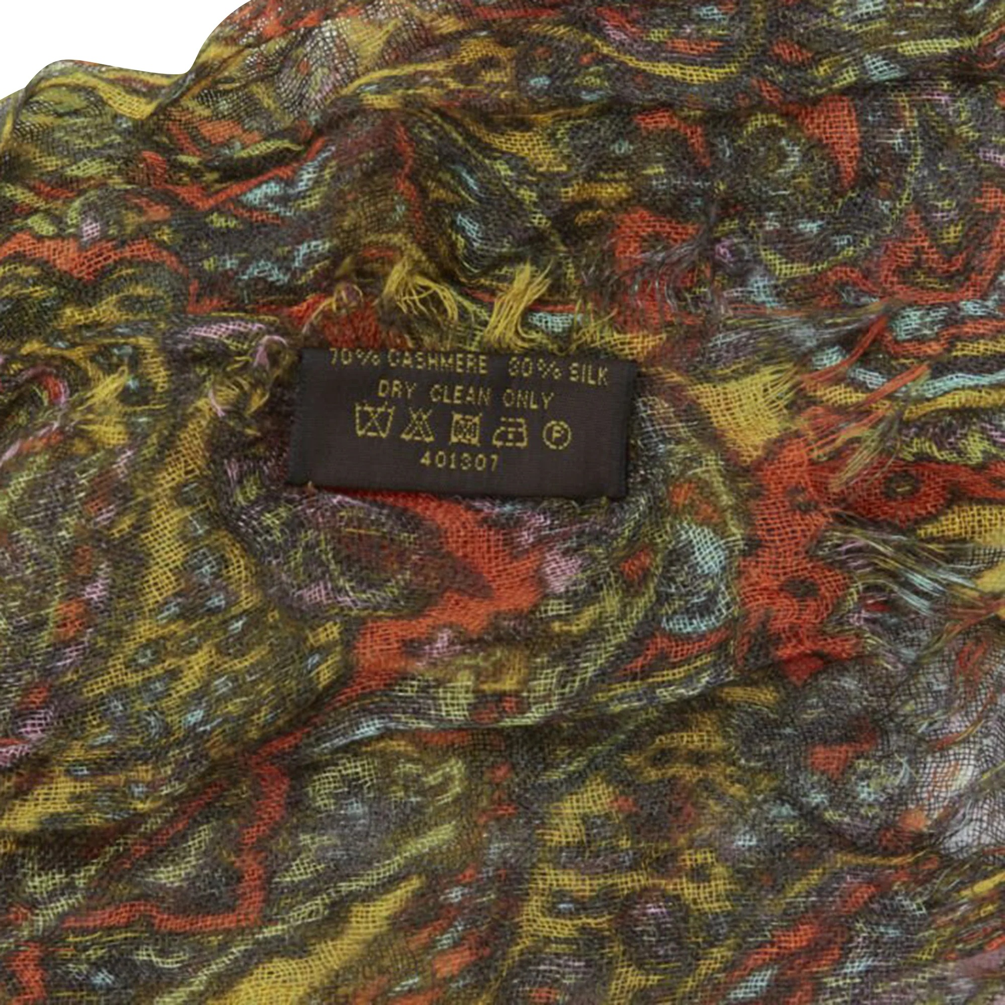 Louis Vuitton cashmere silk paisley scarf - Image 6