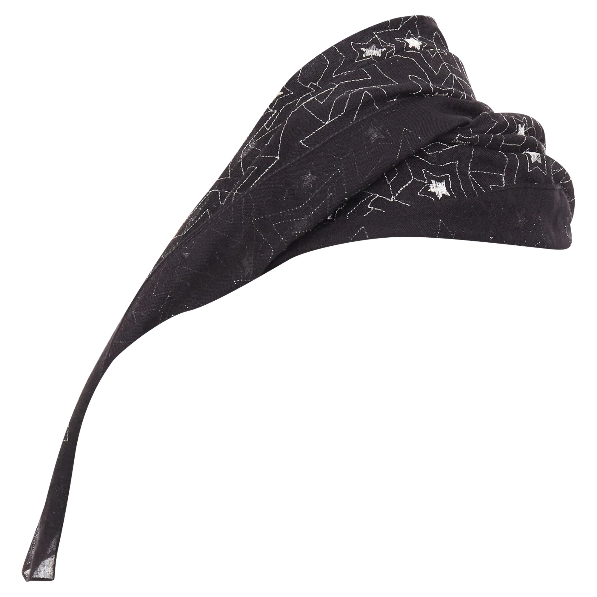 Saint Laurent star embroidery lightweight square scarf - Image 6