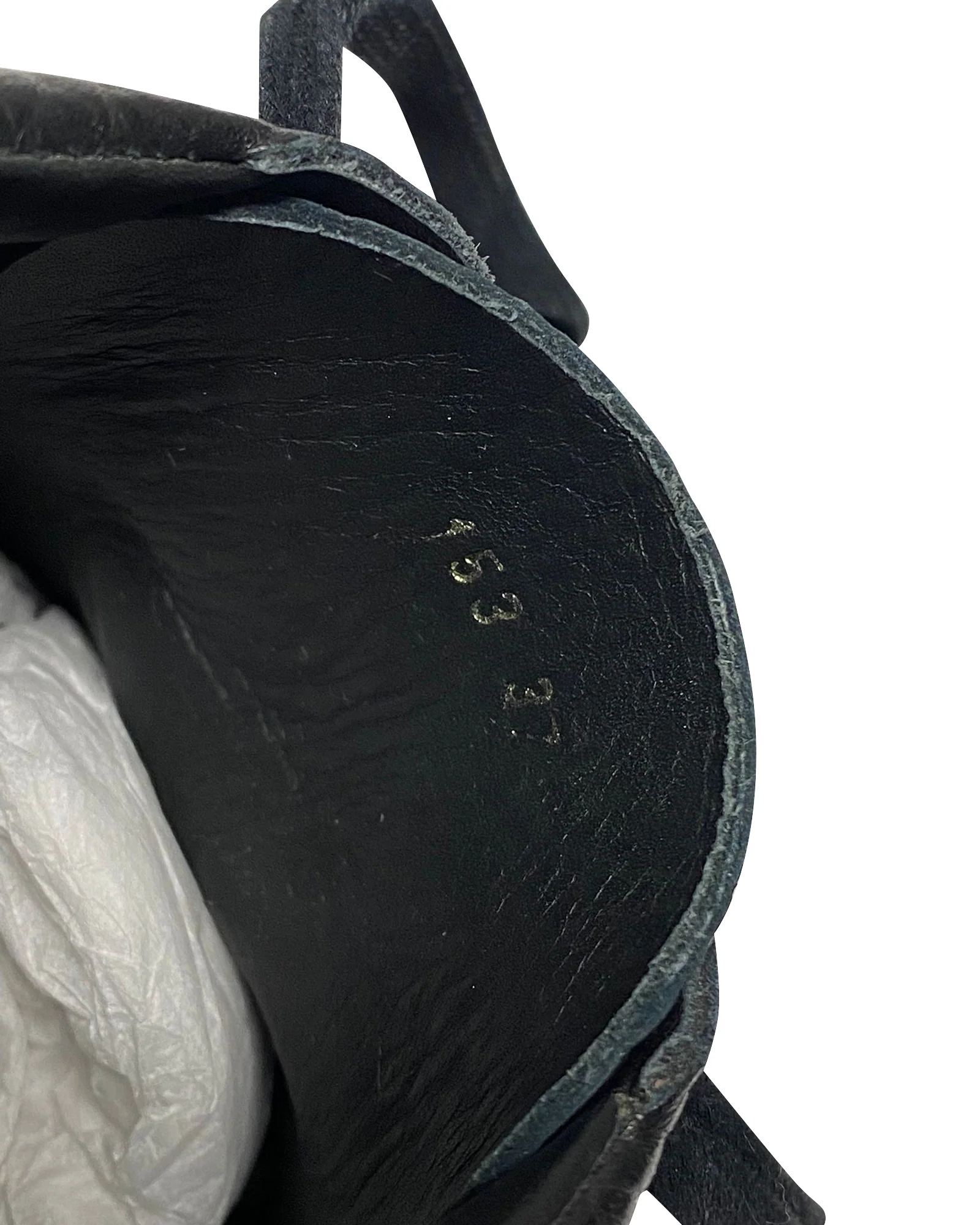 Women's Acne Studios Adriana Low Top Sneakers in Black Calfskin Leather - Image 7