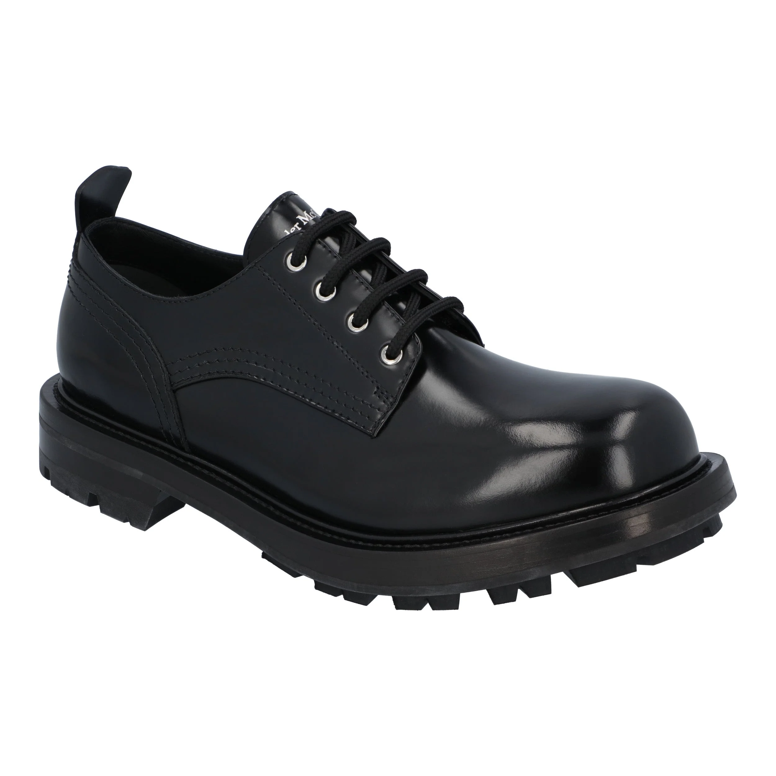 Men's Alexander McQueen Ridged Sole Lace-Up 'Black' - Image 5
