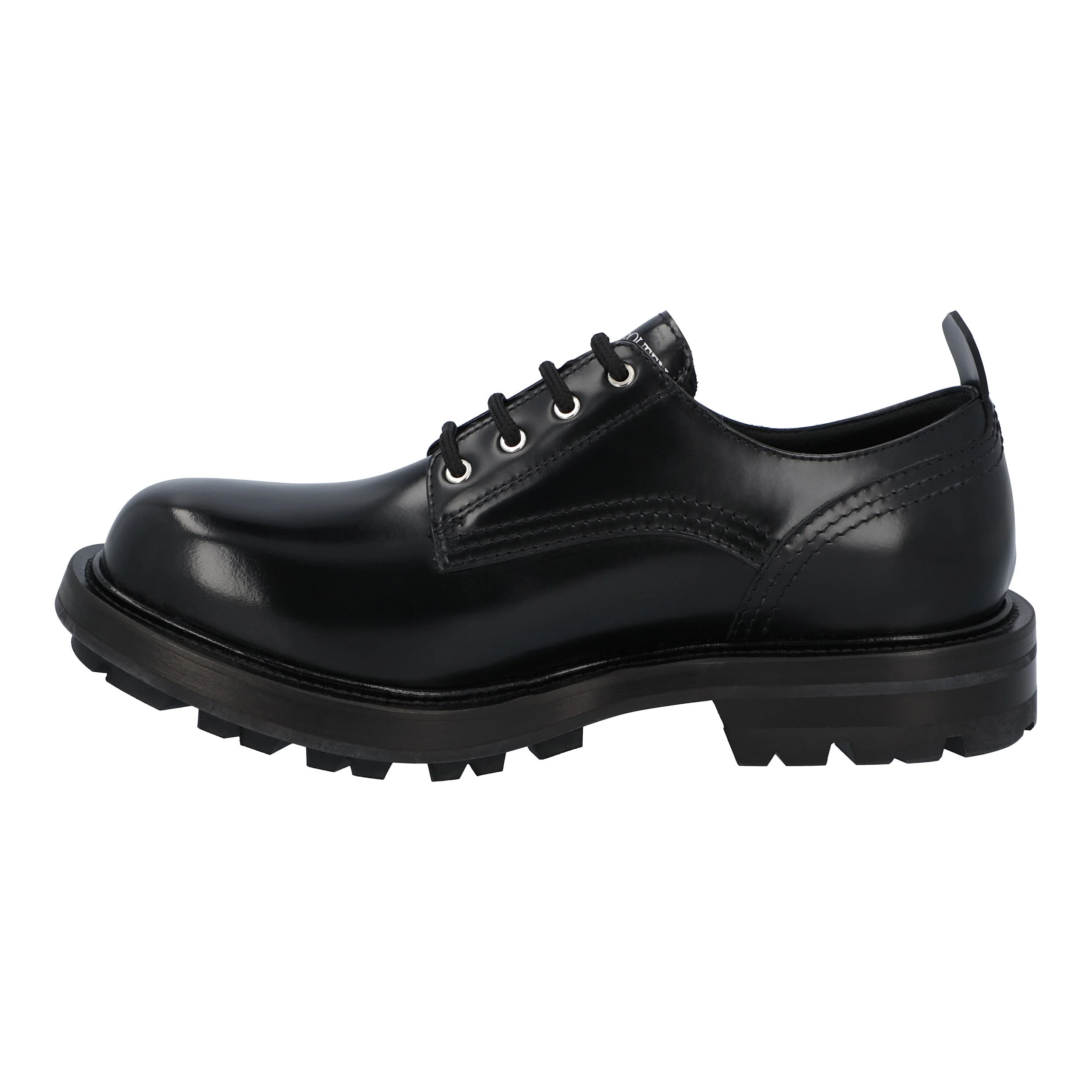 Men's Alexander McQueen Ridged Sole Lace-Up 'Black' - Image 2