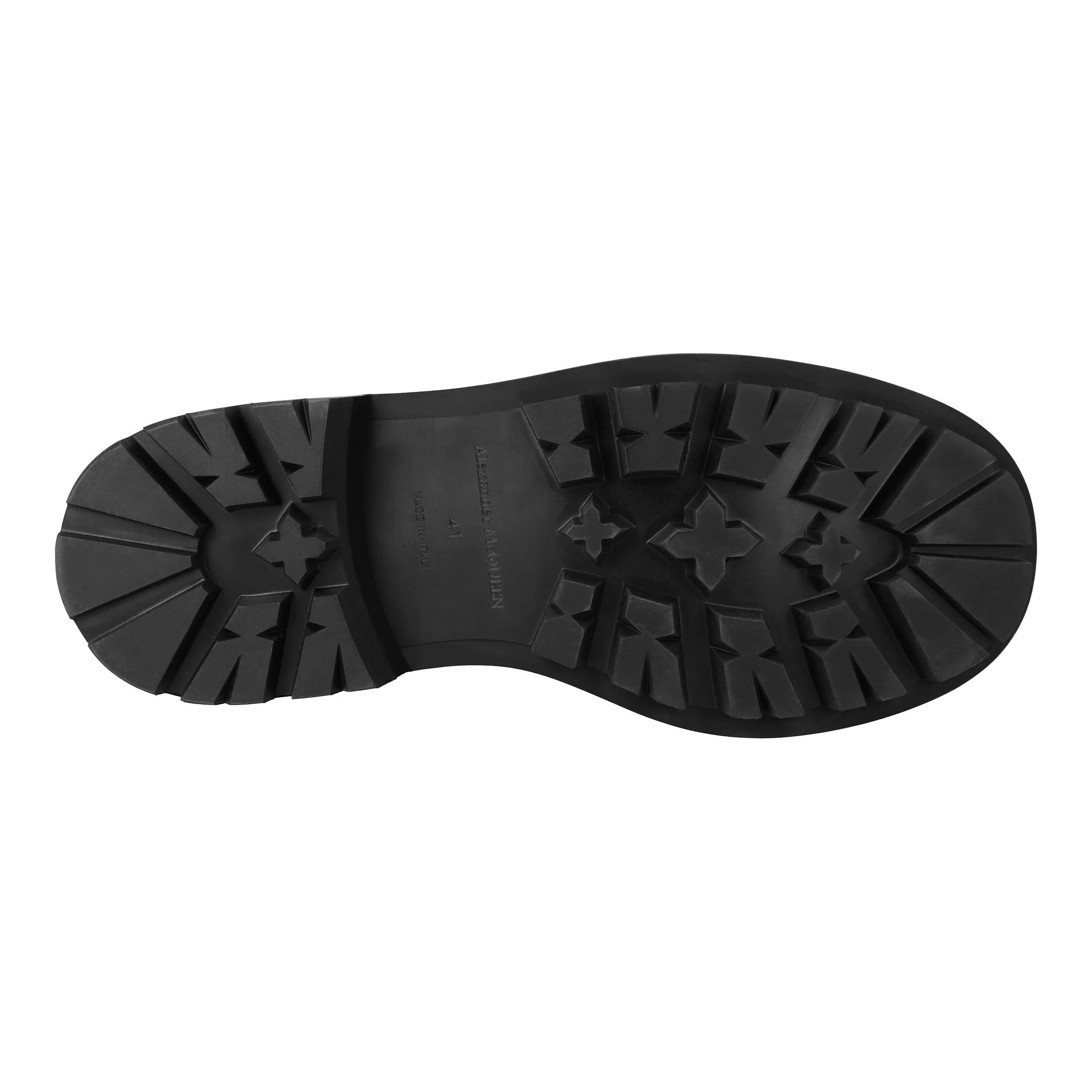 Men's Alexander McQueen Ridged Sole Lace-Up 'Black' - Image 4