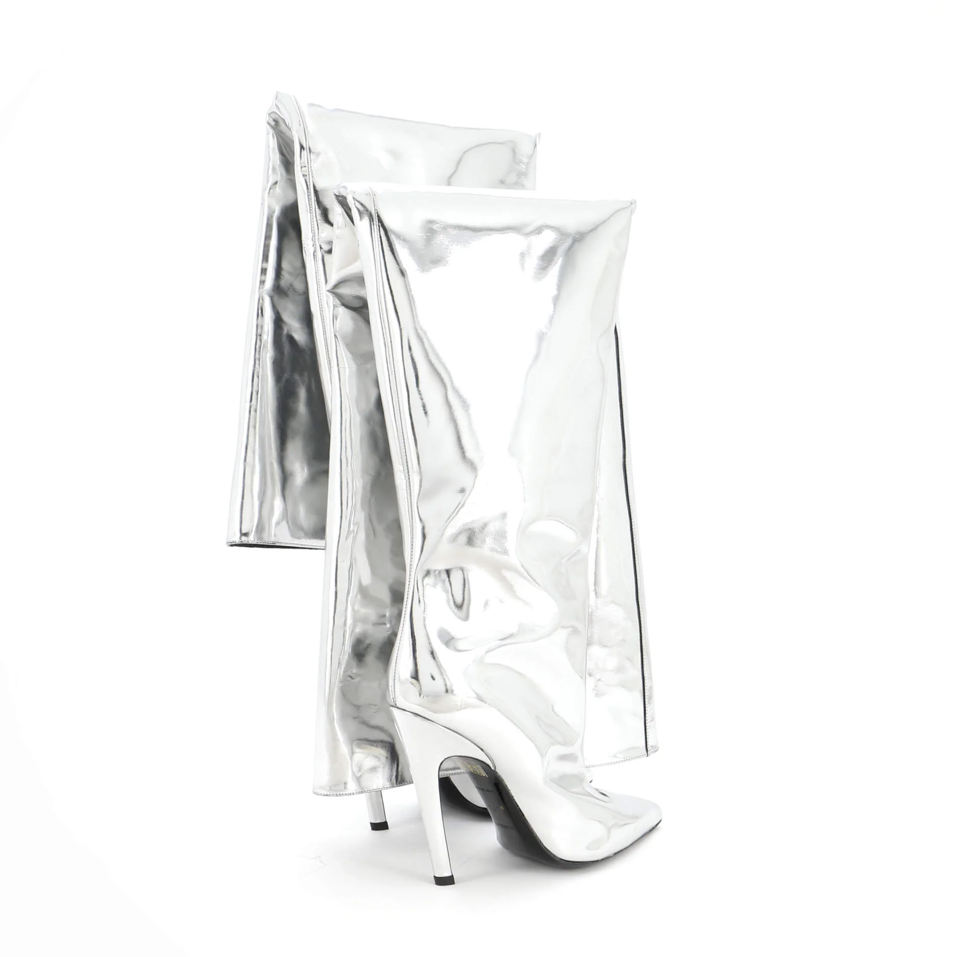 All The Time Over the Knee Boots Metallic Leather - Image 3