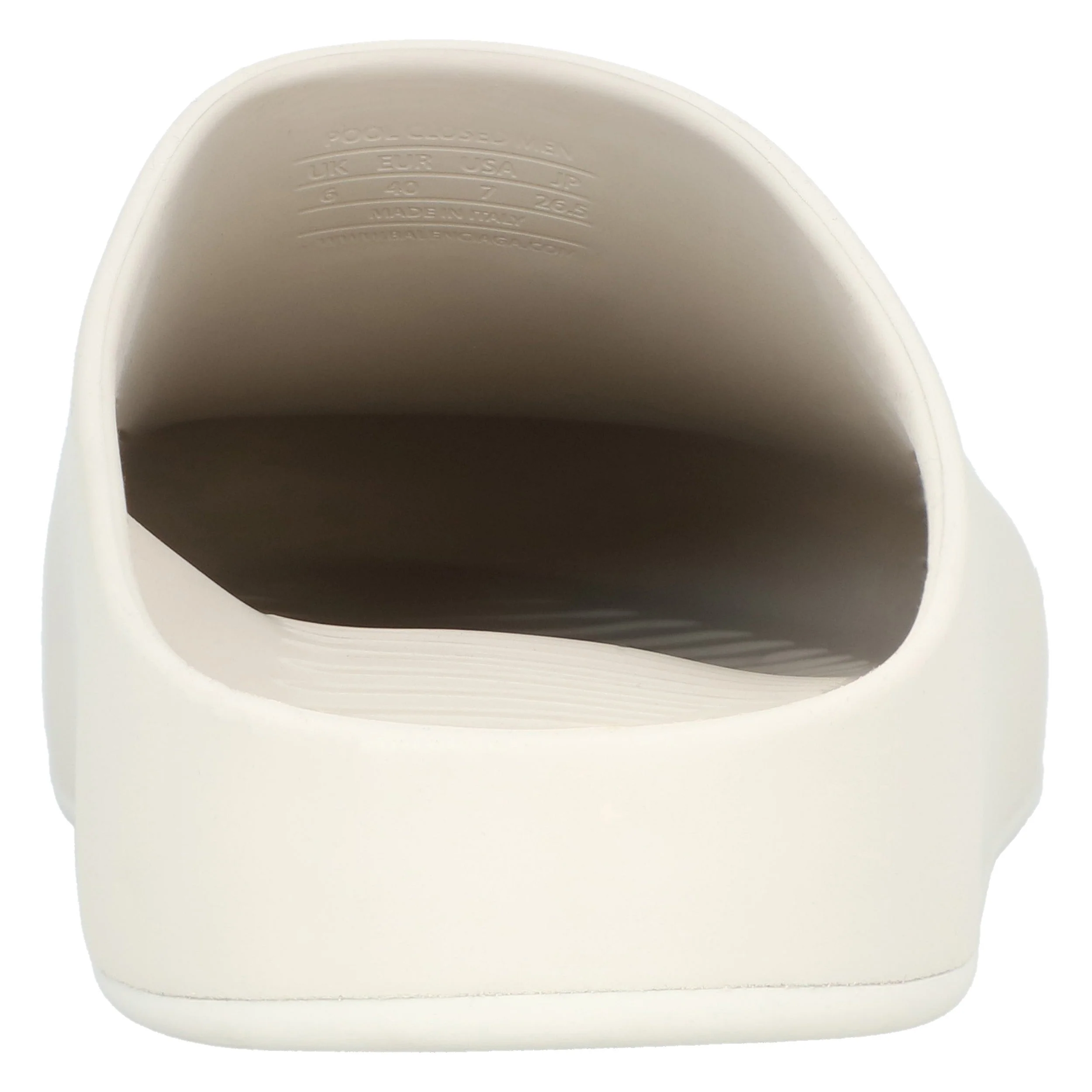 Men's Balenciaga Mule Slide In Nacre Beige - Image 3