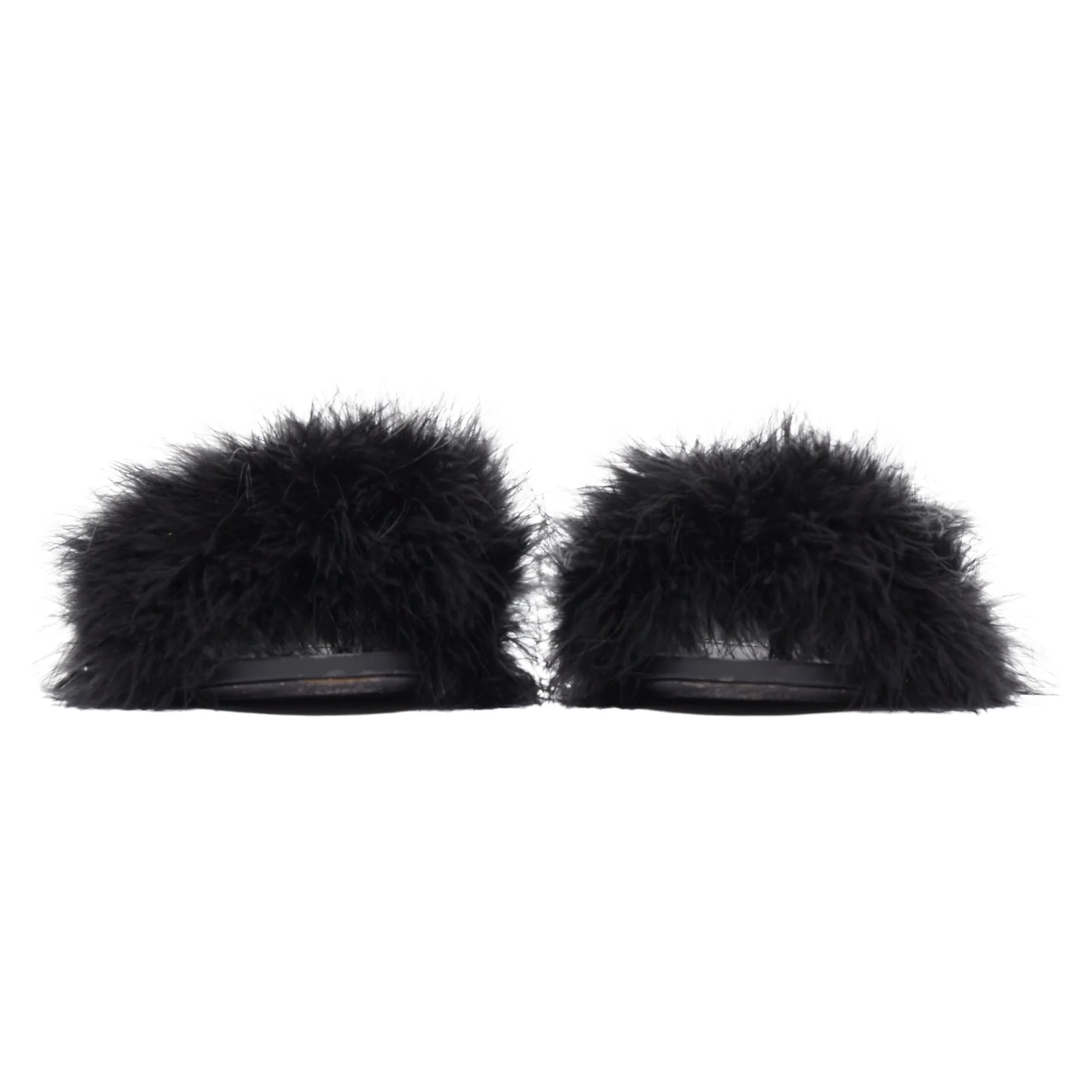 Women's Balenciaga Boudoir Feather Mule Sandals - Image 4