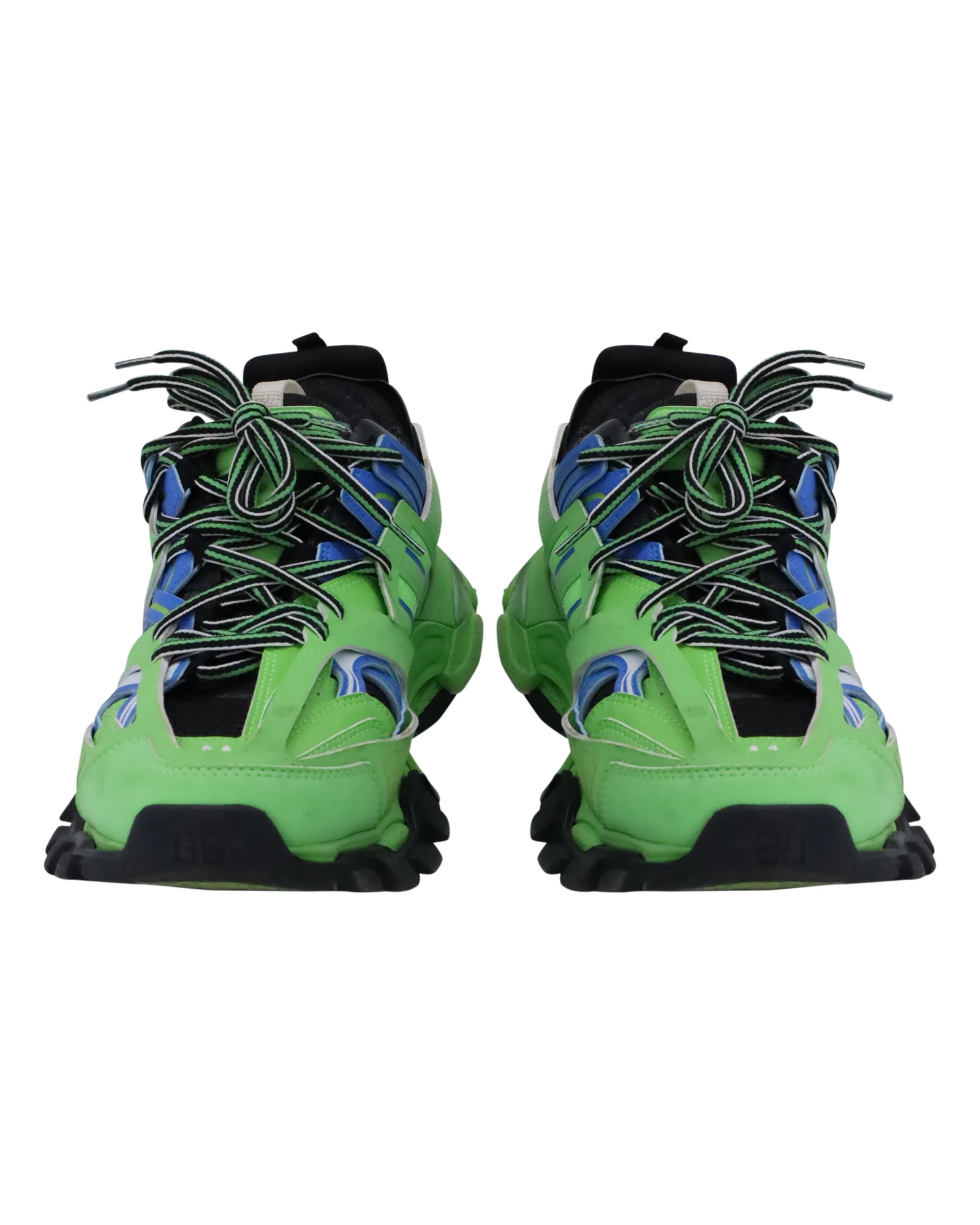 Women's Balenciaga Track Sneakers in Green Polyurethane - Image 3