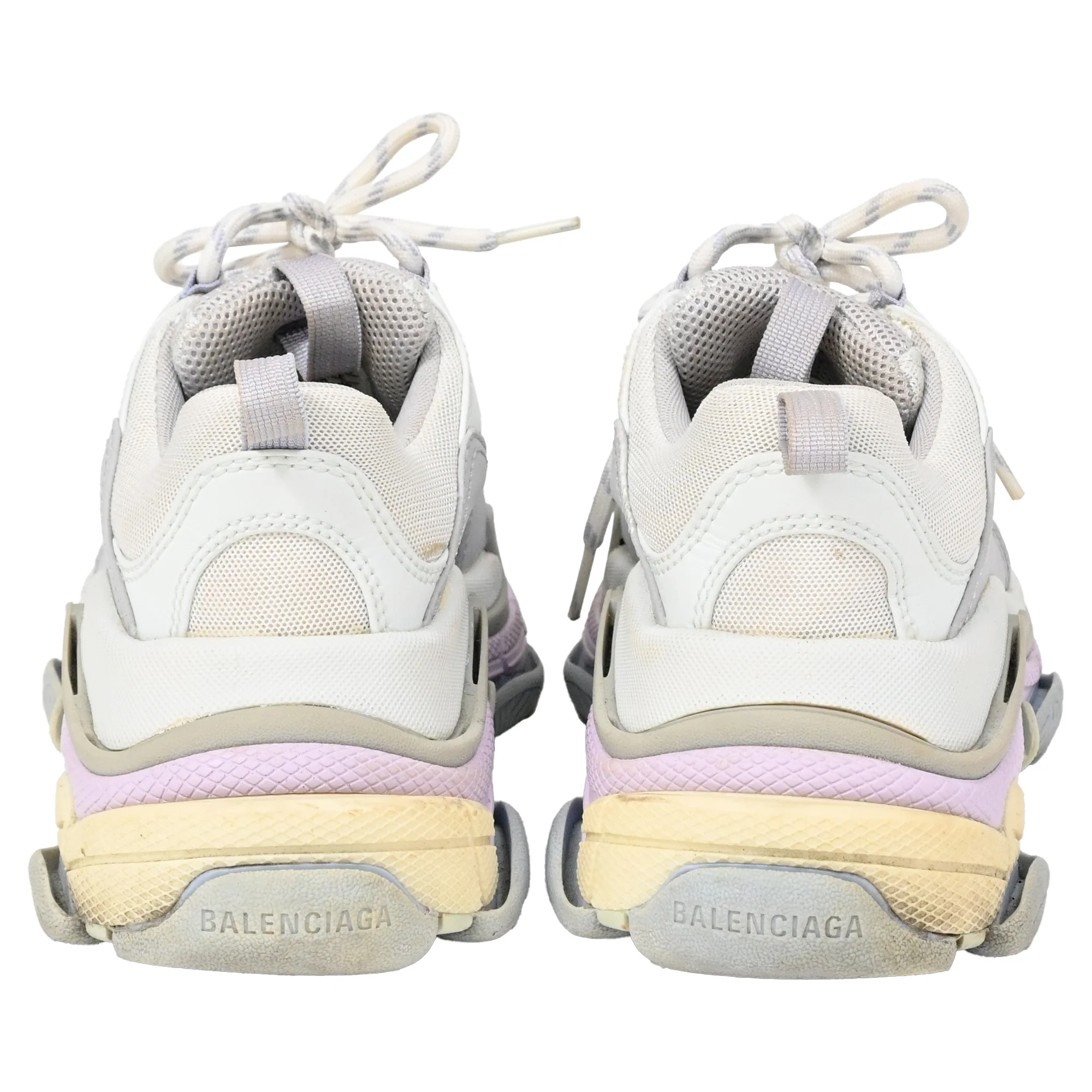 Women's Balenciaga Triple S Sneakers in White Polyester - Image 3