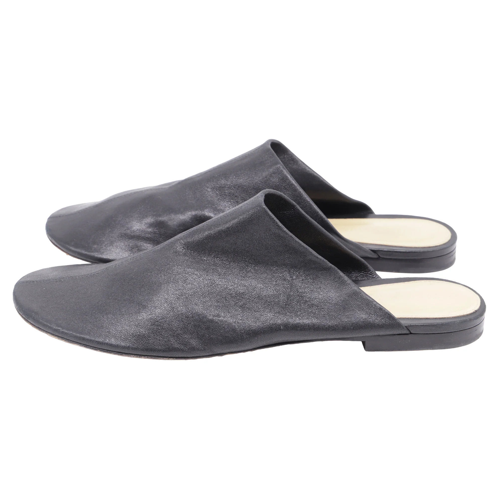 Women's Bottega Veneta Dot Sock Mules in Black Leather - Image 4