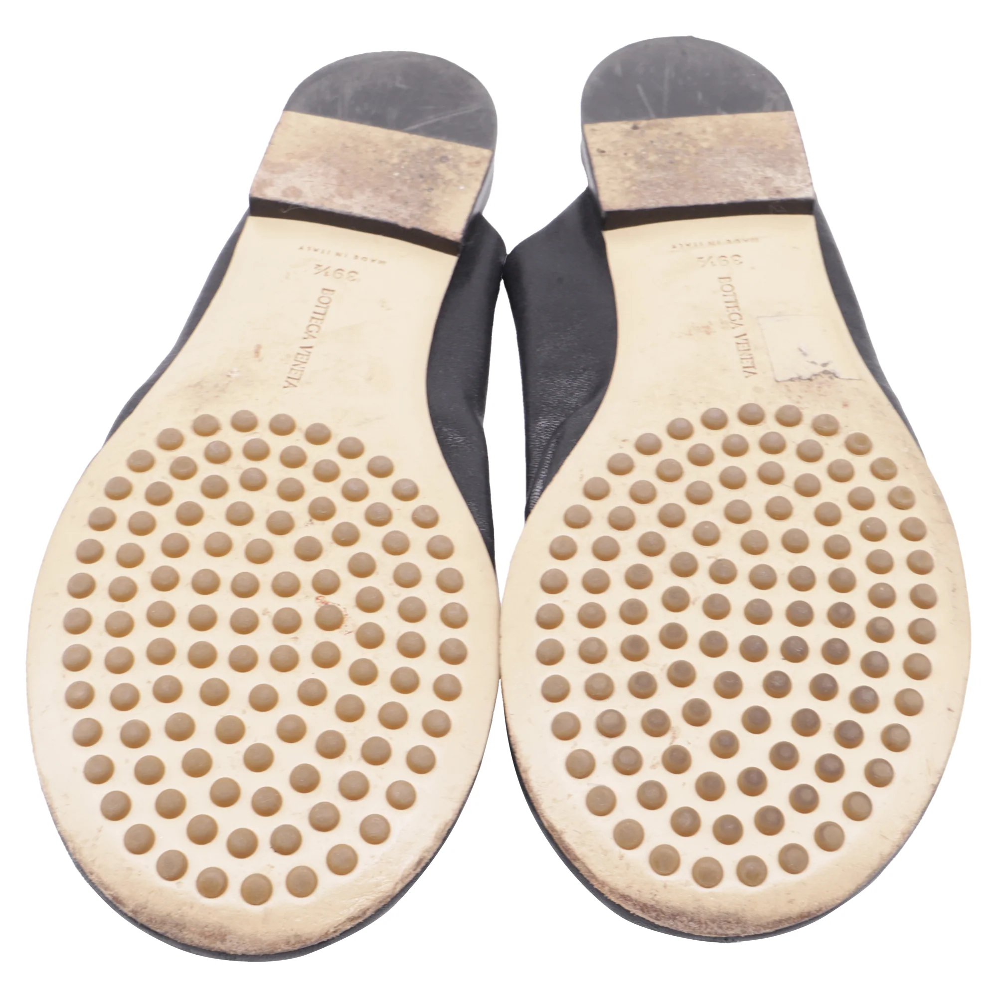 Women's Bottega Veneta Dot Sock Mules in Black Leather - Image 6