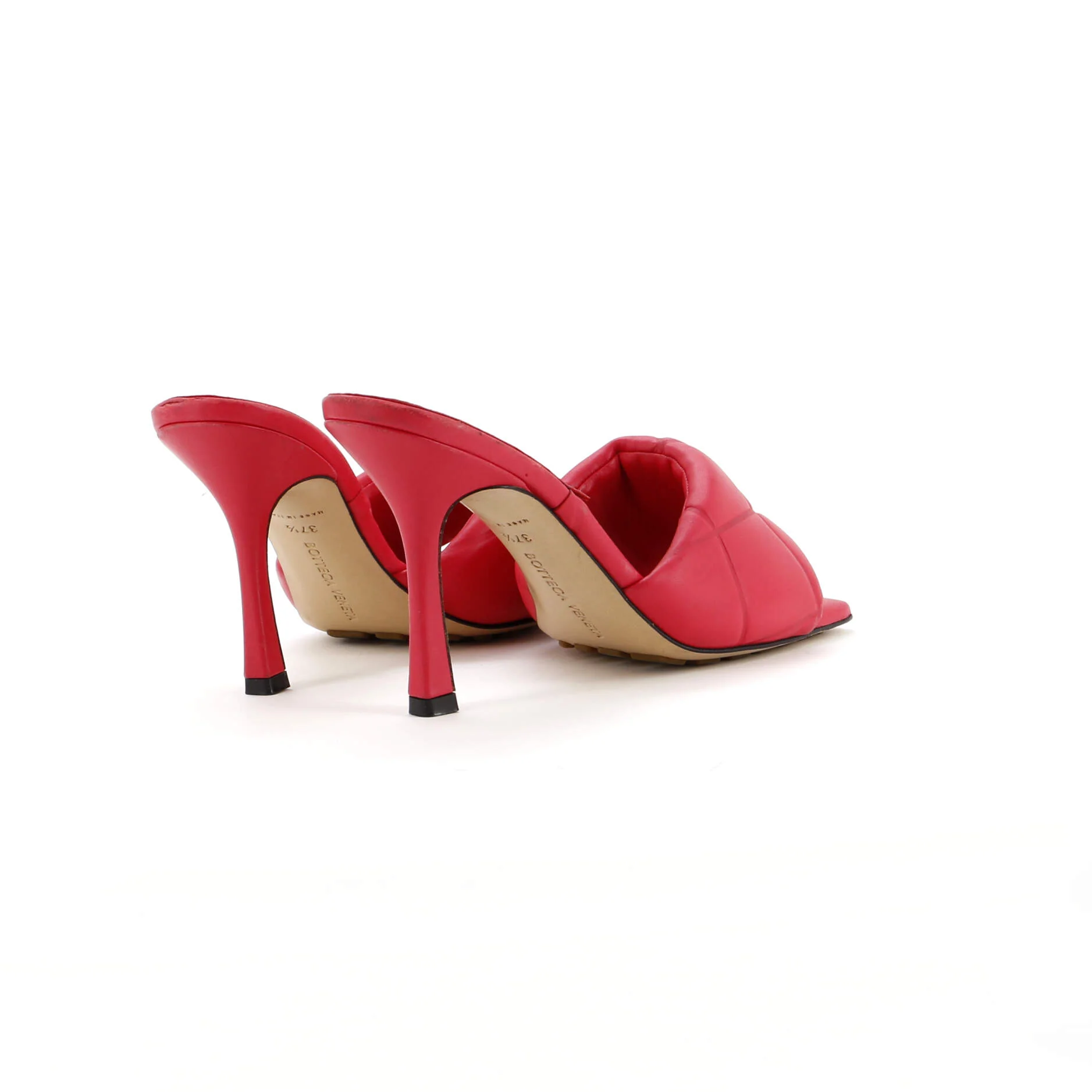 Women's The Padded Heeled Sandals Quilted Leather - Image 3