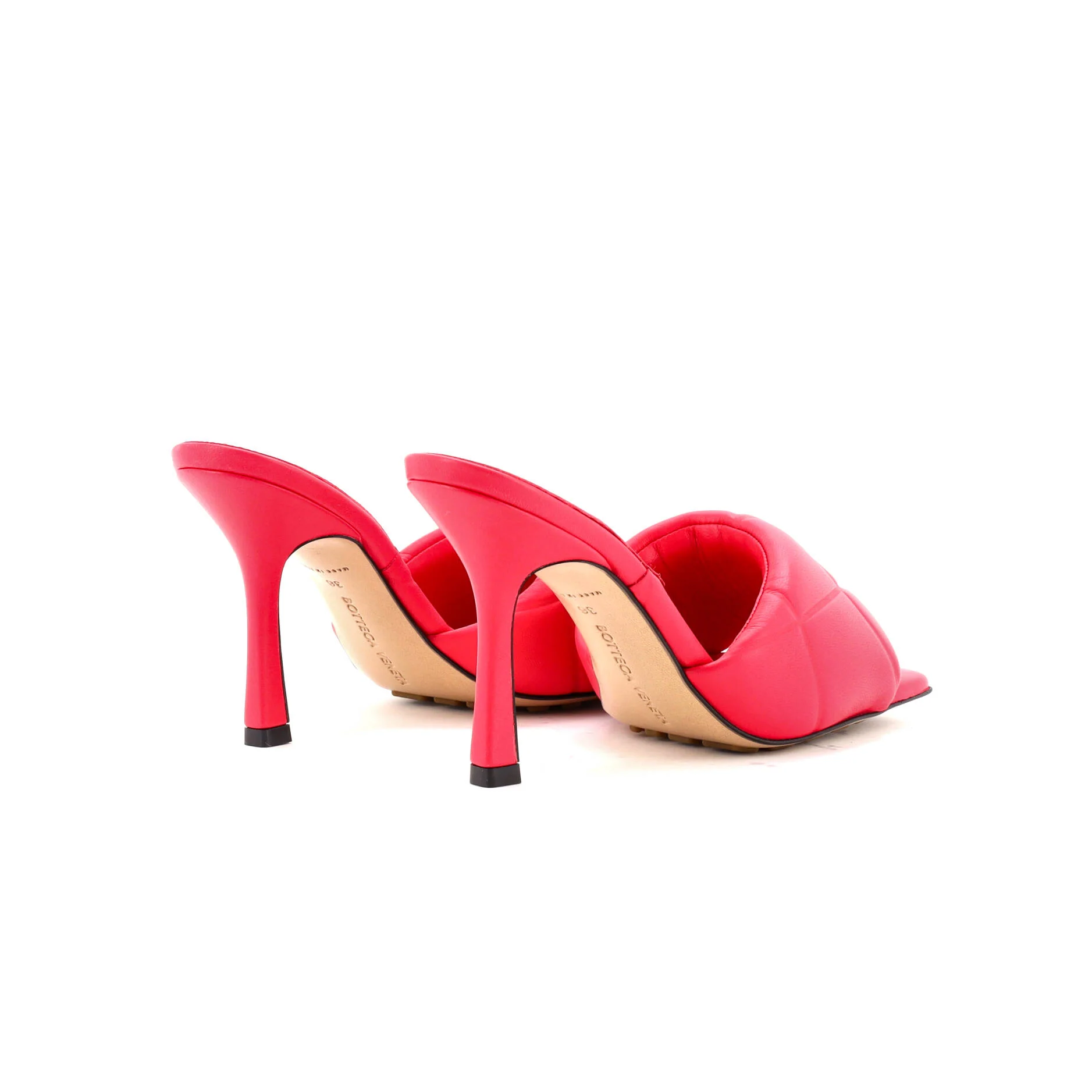 Women's The Padded Heeled Sandals Quilted Leather - Image 3
