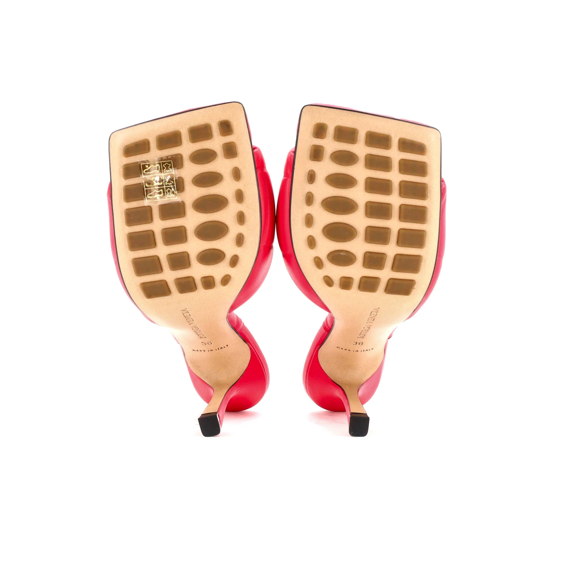 Women's The Padded Heeled Sandals Quilted Leather - Image 4