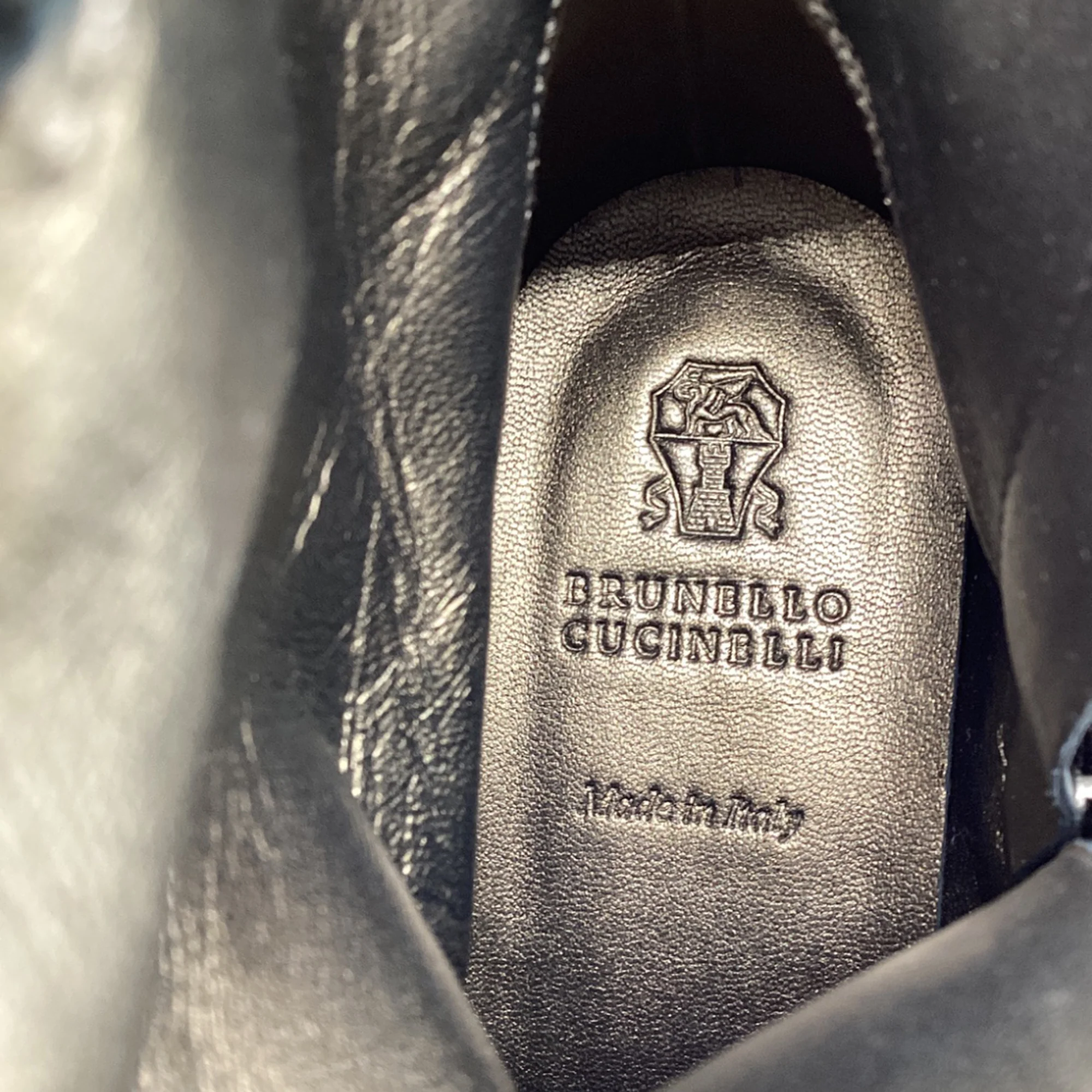 Women's Brunello Cucinelli Monili Western Ankle Boots in Black Leather - Image 8