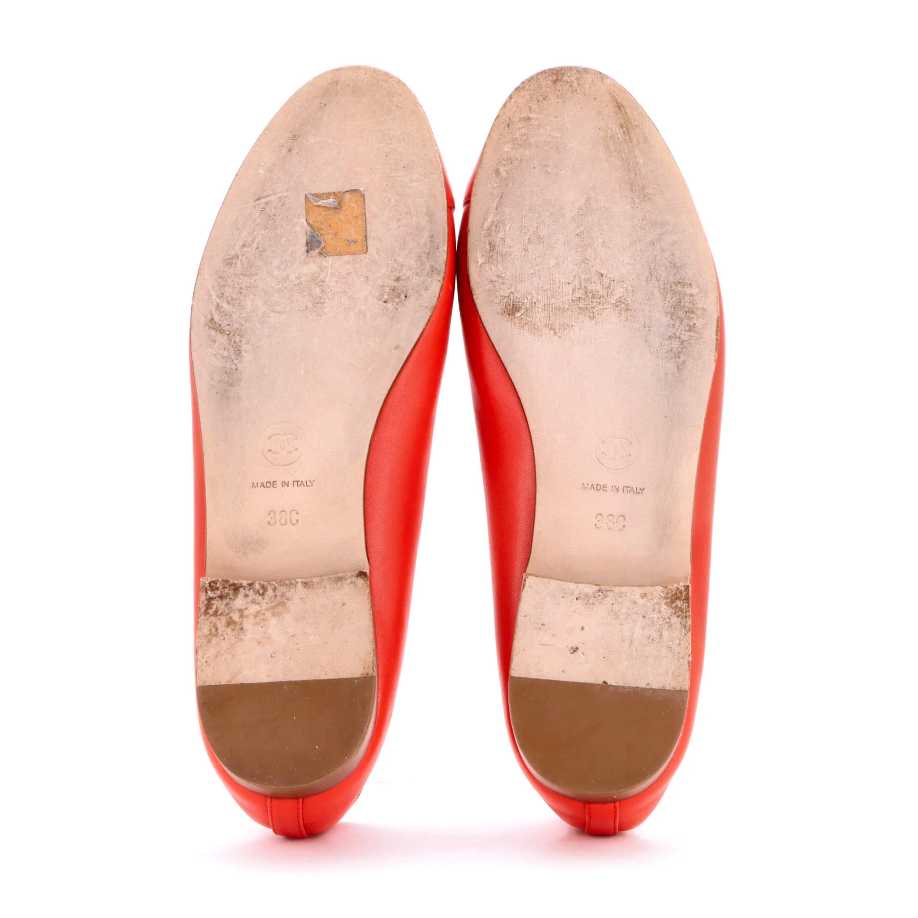 Women's CC Cap Toe Bow Ballerina Flats Leather - Image 4
