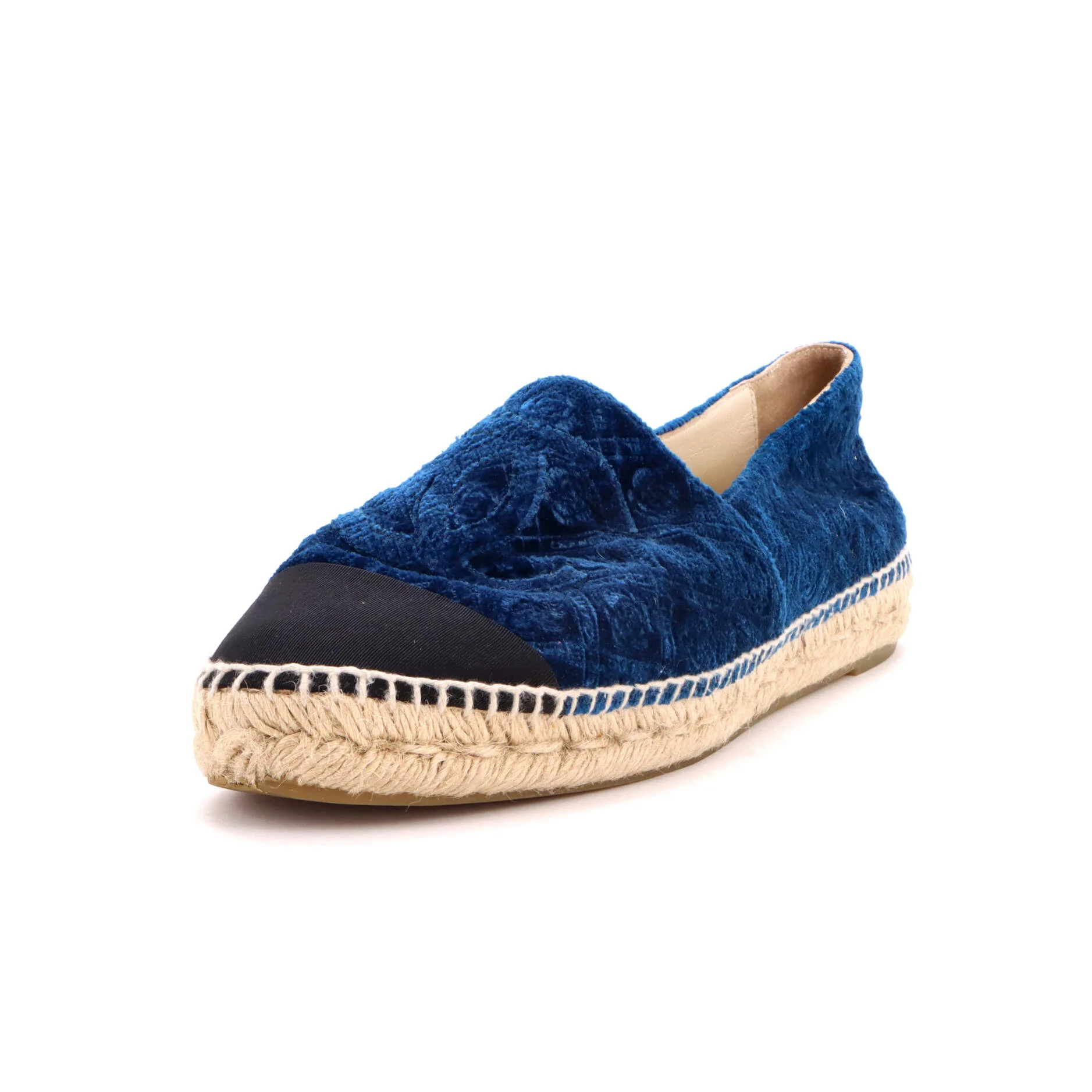 Women's CC Cap Toe Espadrilles Camellia Velvet