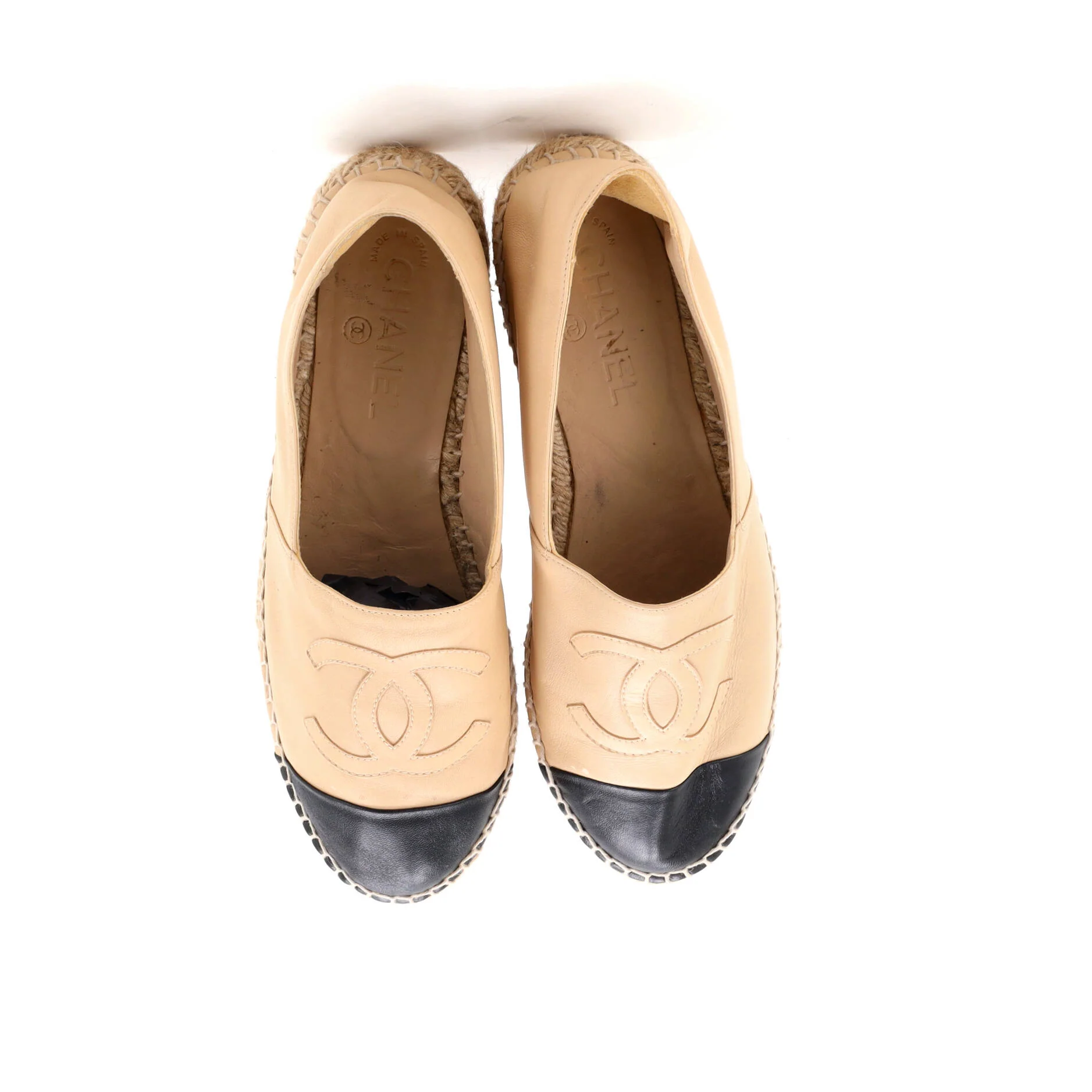 Women's CC Cap Toe Espadrilles Leather - Image 2