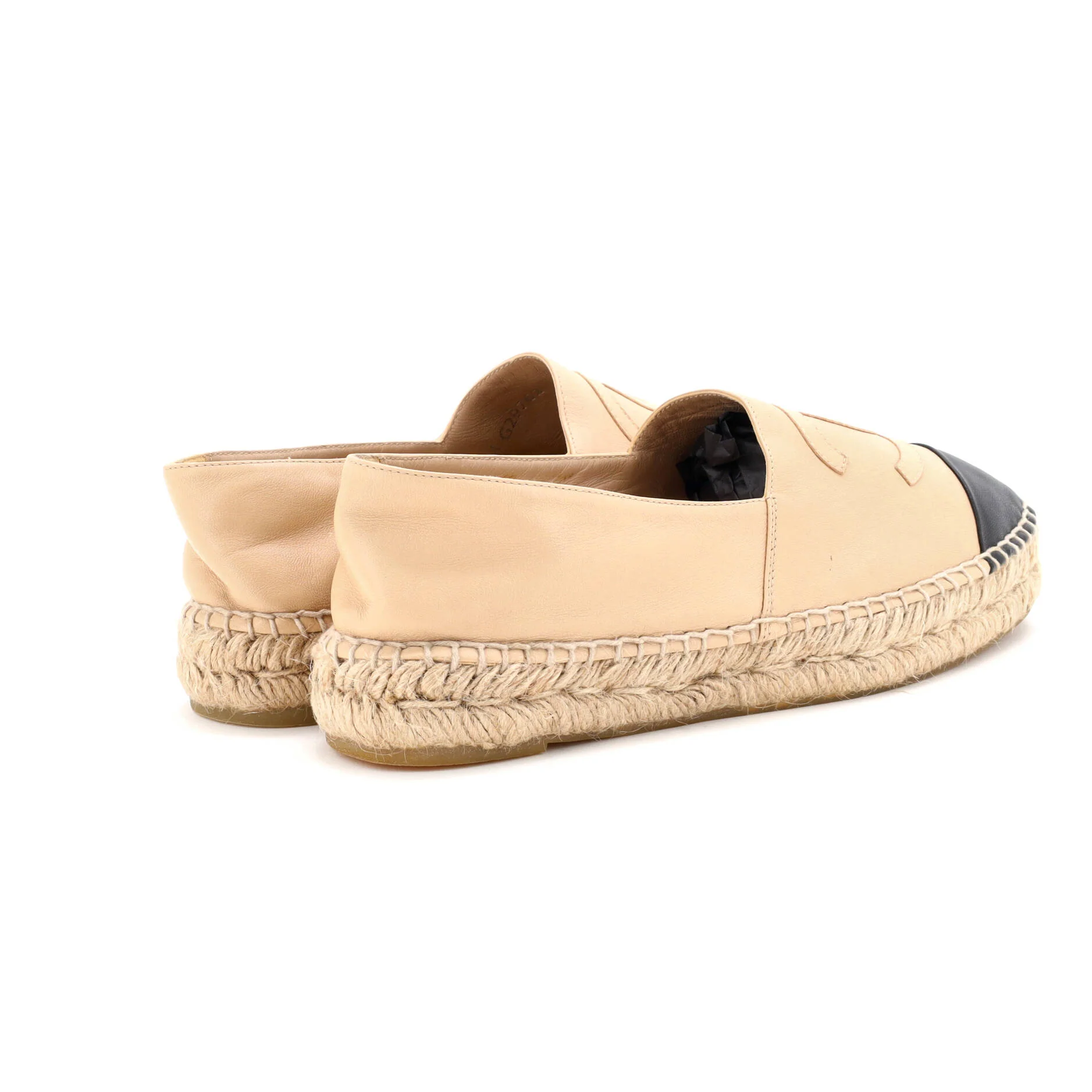 Women's CC Cap Toe Espadrilles Leather - Image 3