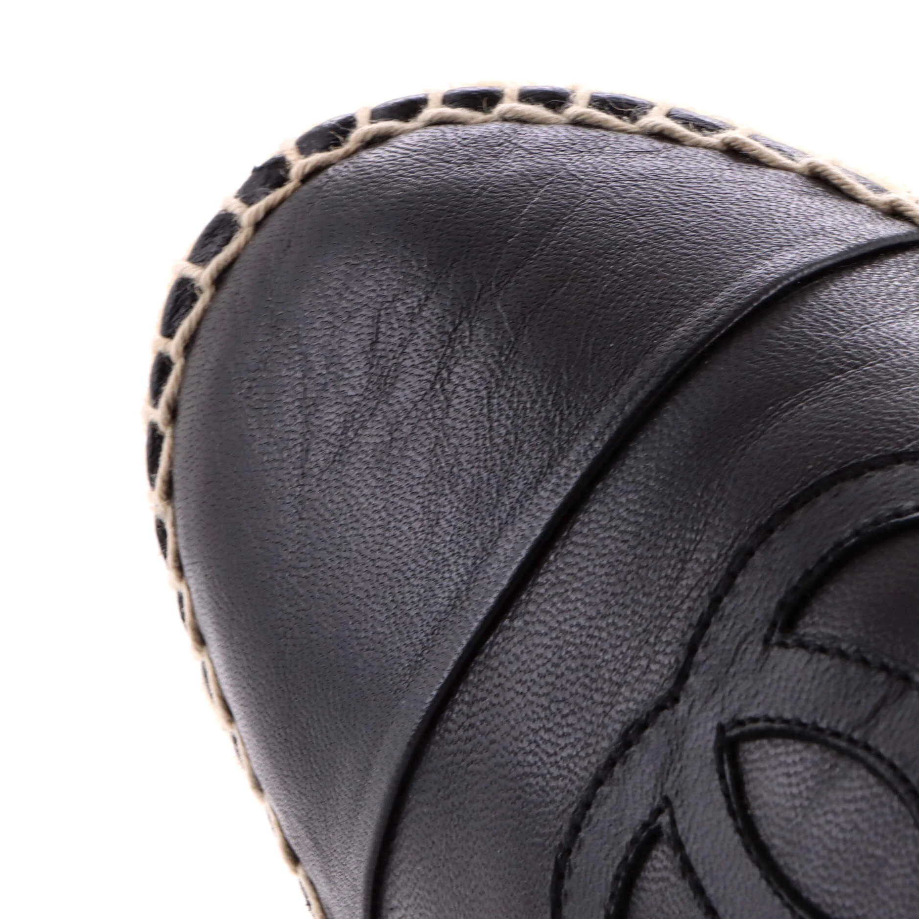 Women's CC Cap Toe Espadrilles Leather - Image 5