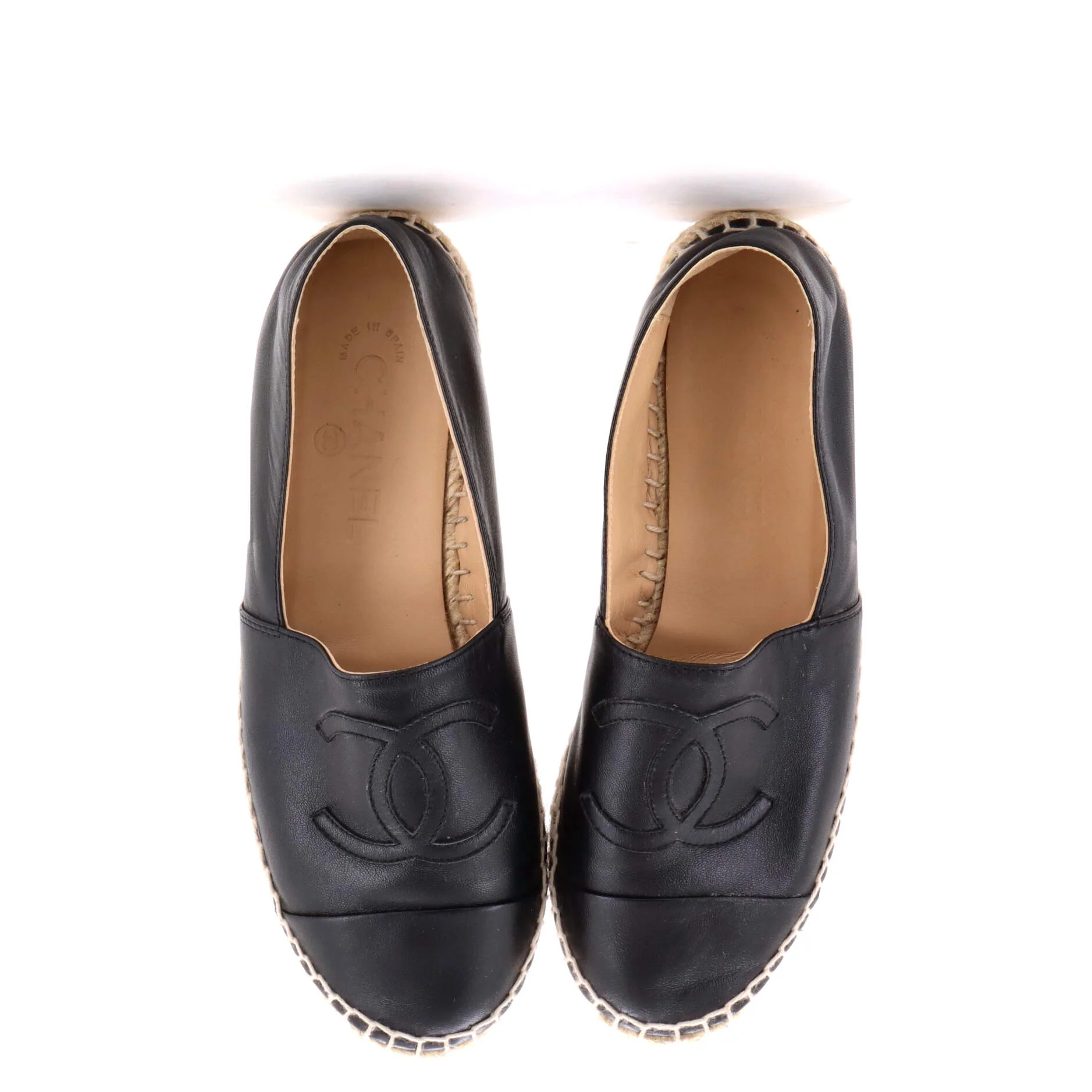 Women's CC Cap Toe Espadrilles Leather - Image 2