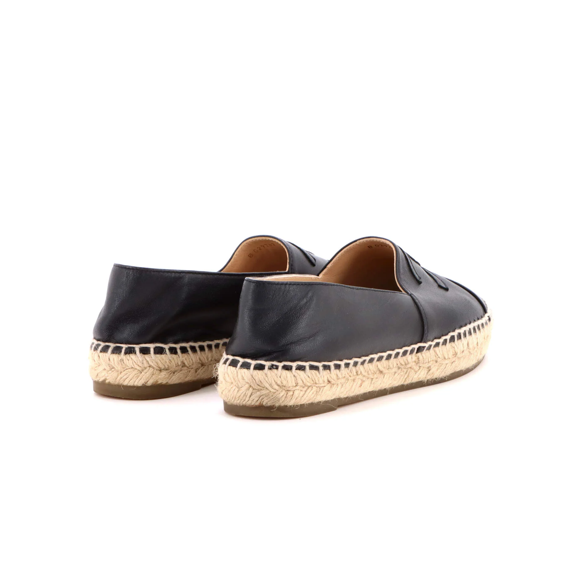 Women's CC Cap Toe Espadrilles Leather - Image 3