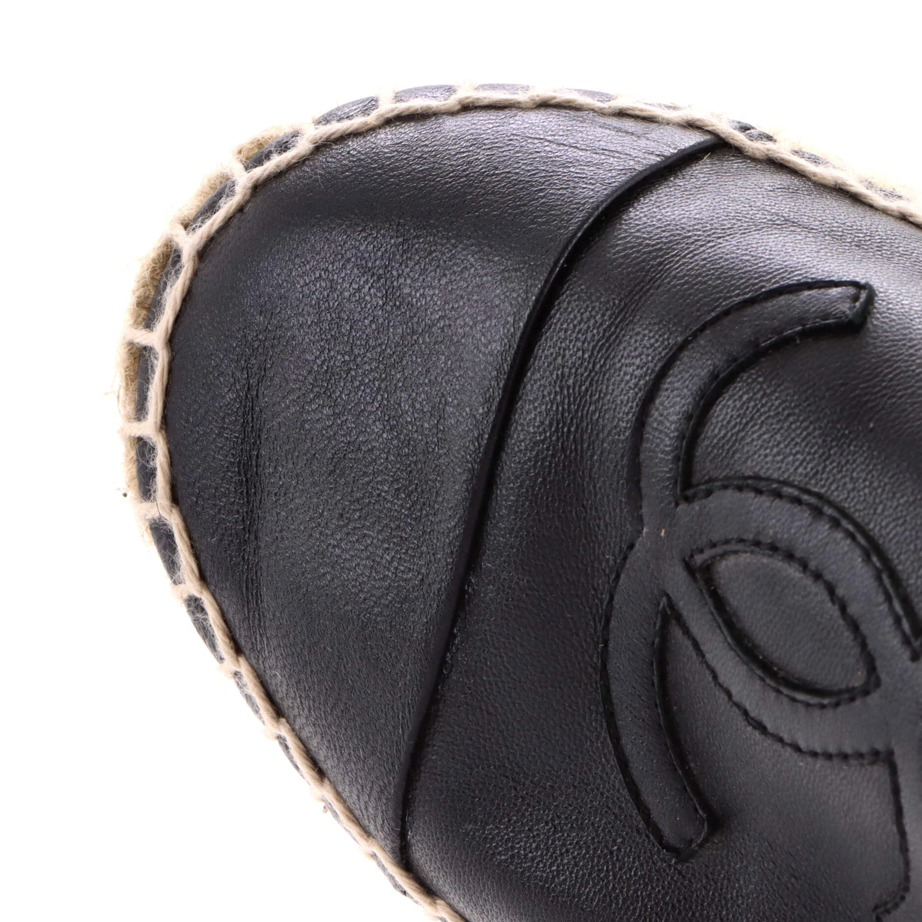 Women's CC Cap Toe Espadrilles Leather - Image 5