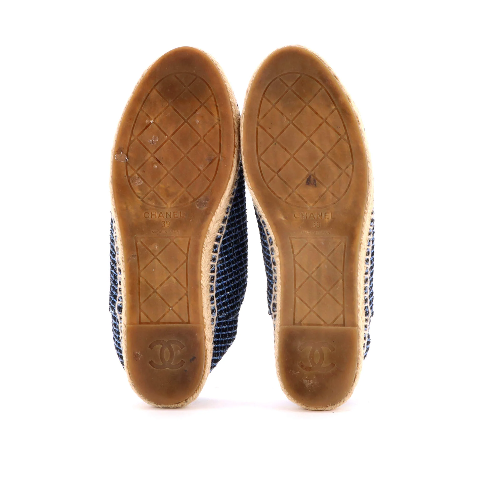 Women's CC Cap Toe Espadrilles Tweed with Leather - Image 4