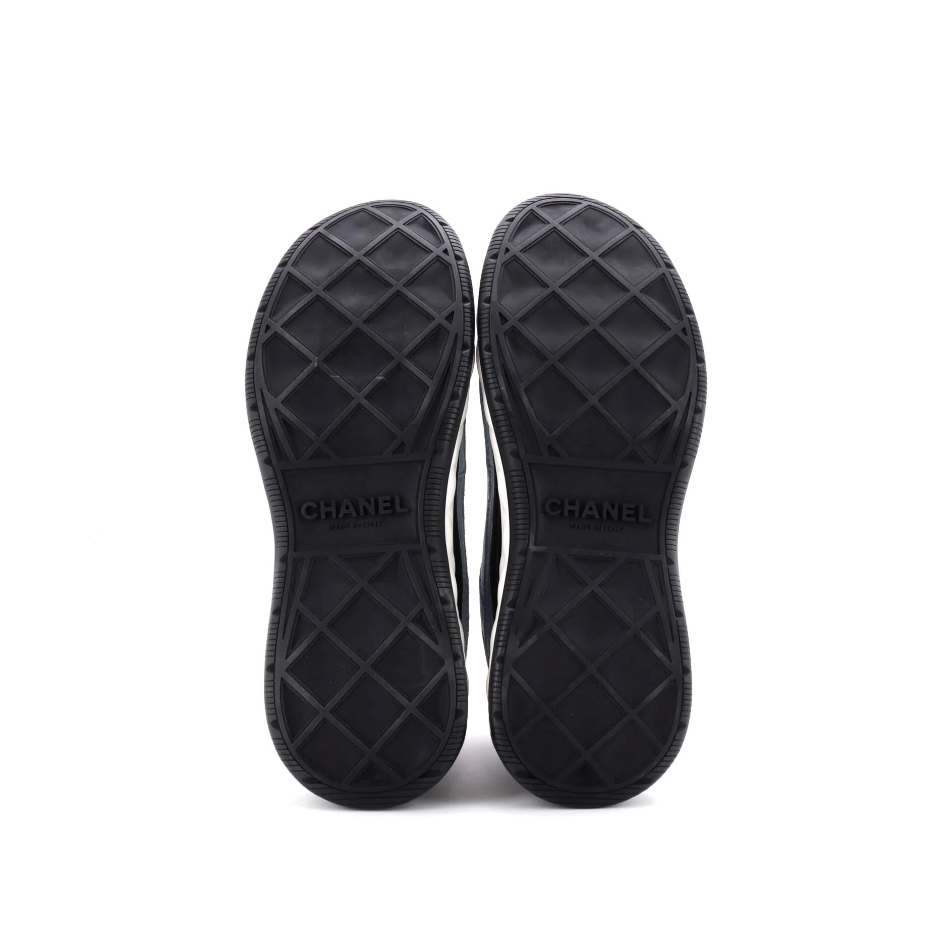 Women's CC Cap Toe Logo Sneakers Suede and Mixed Fibers - Image 4