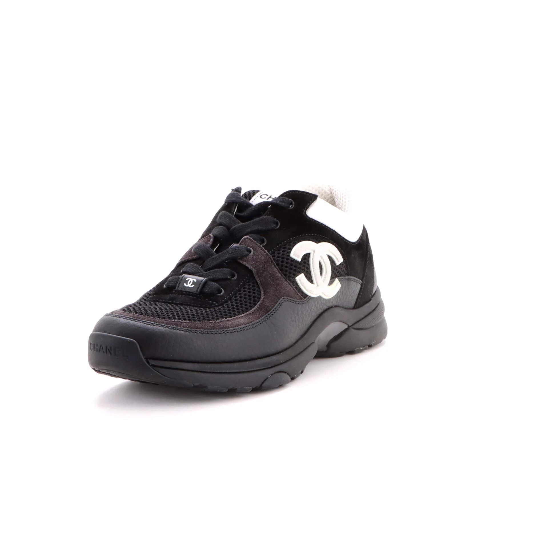 Women's CC Low-Top Sneakers Leather and Mesh