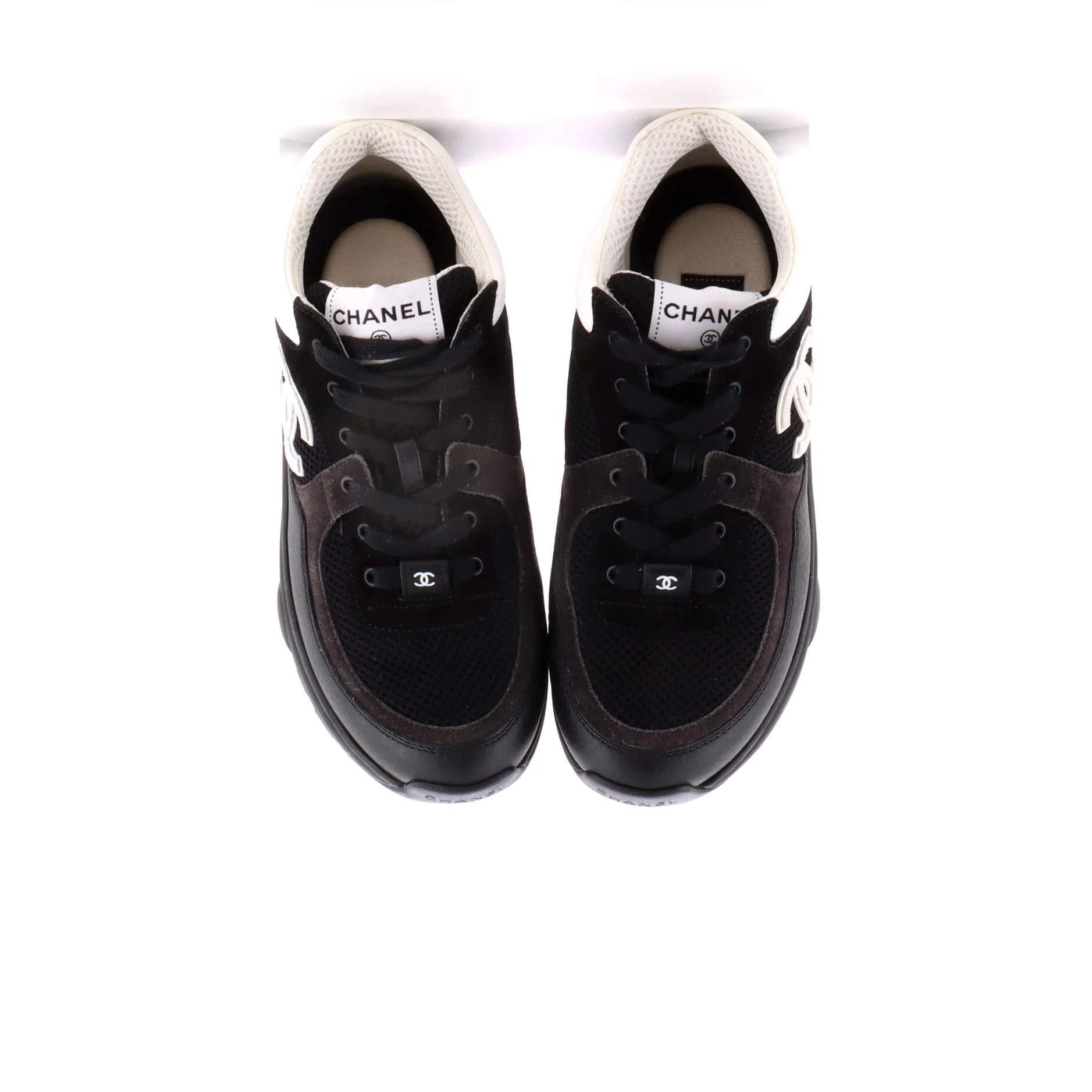 Women's CC Low-Top Sneakers Leather and Mesh - Image 2