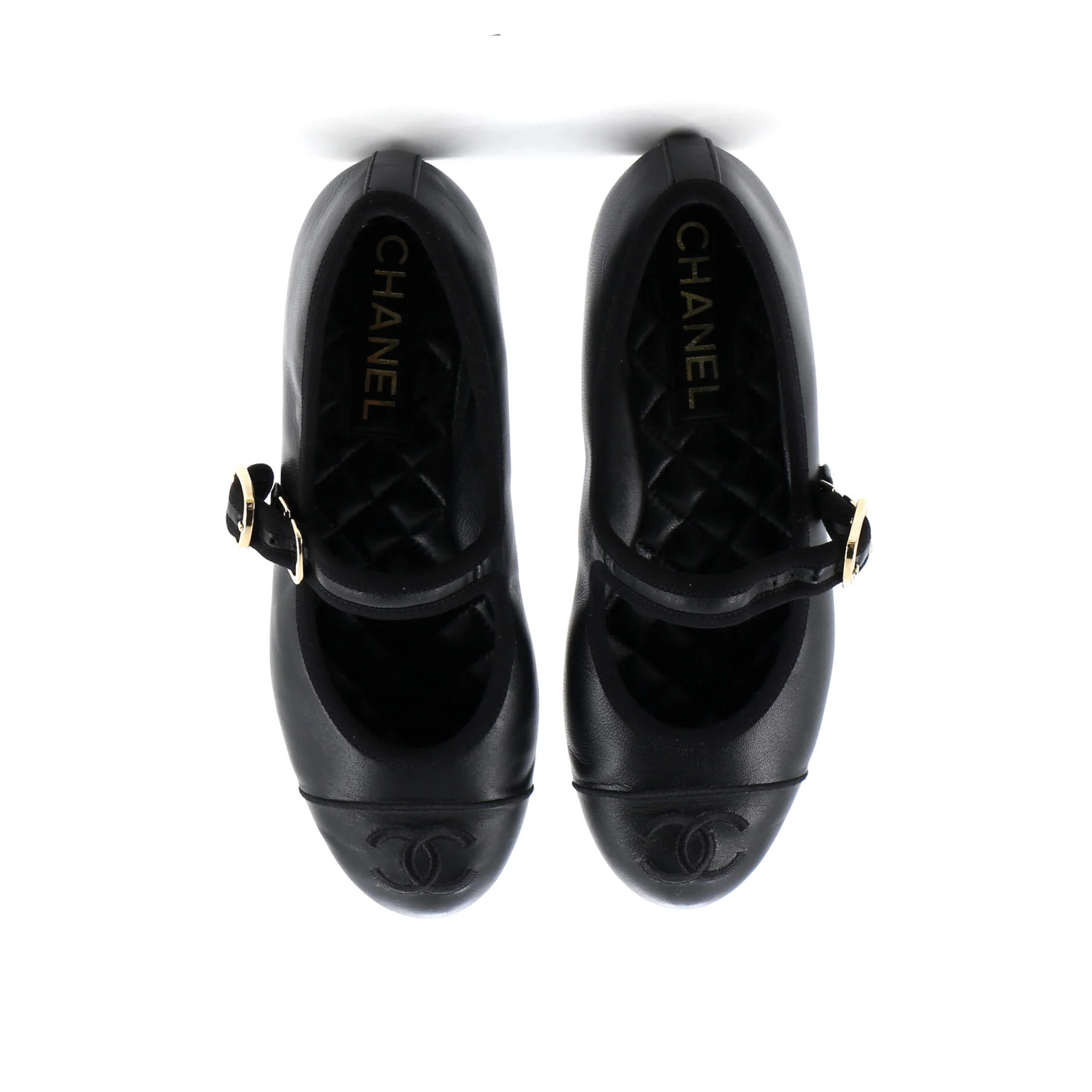 Women's CC Mary Jane Flats Embroidered Leather - Image 2