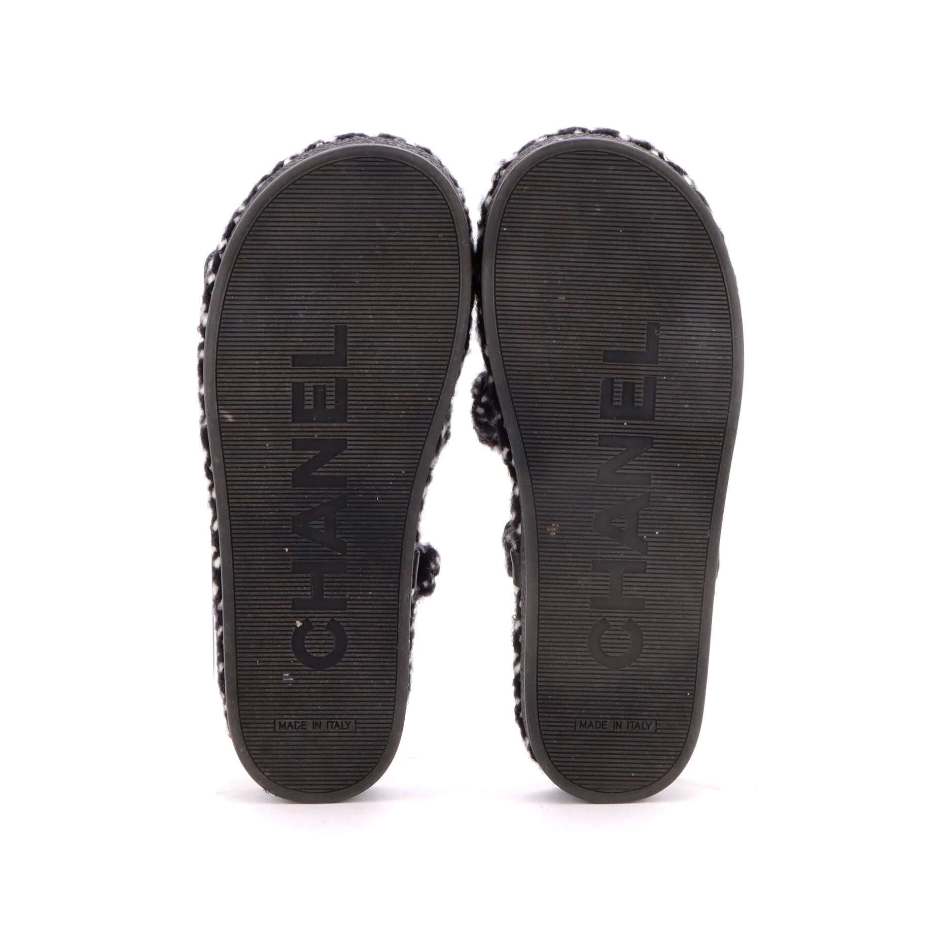 Women's Cord Velcro Dad Sandals Quilted Leather - Image 4