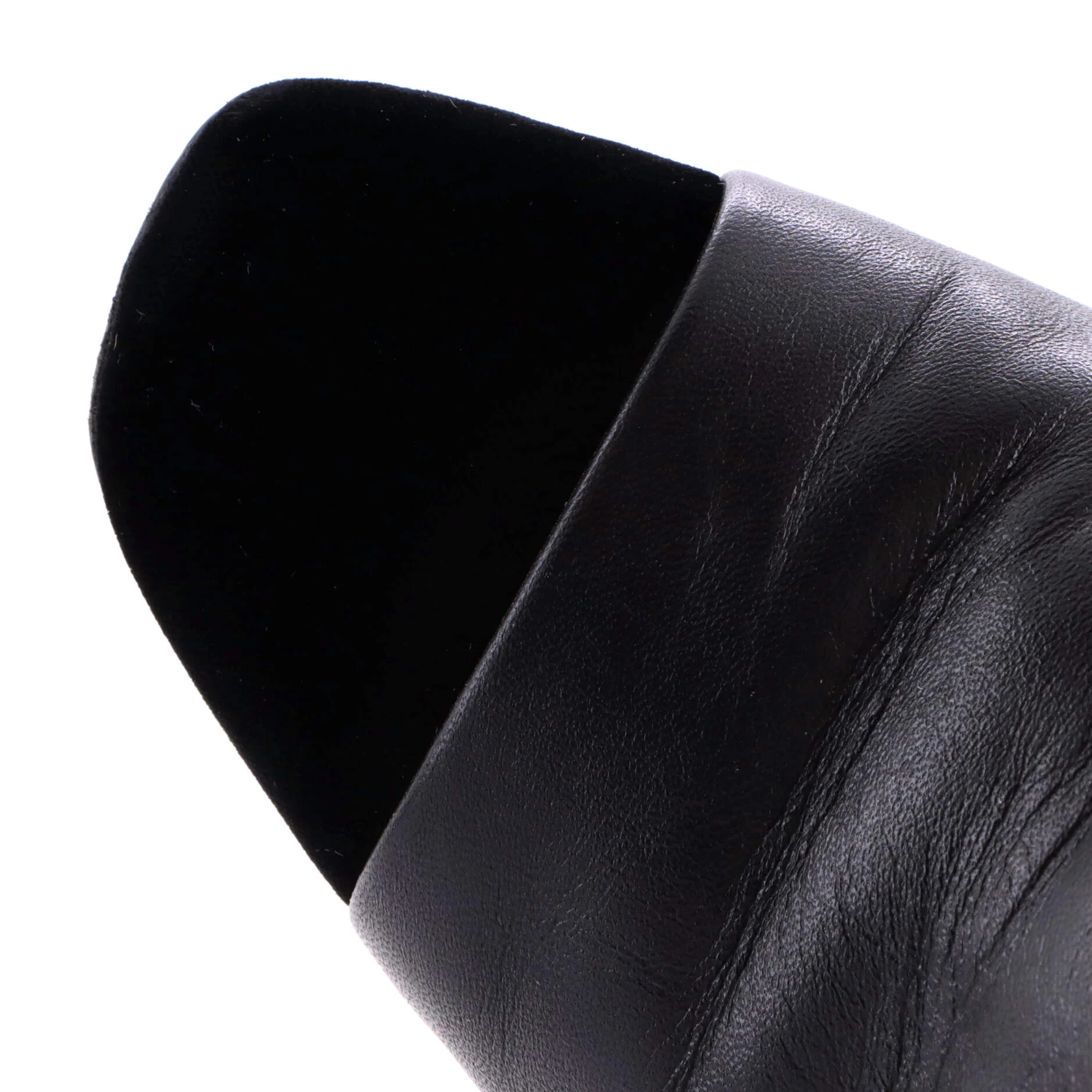 Women's Logo Cap Toe Short Ankle Boots Leather with Velvet - Image 5